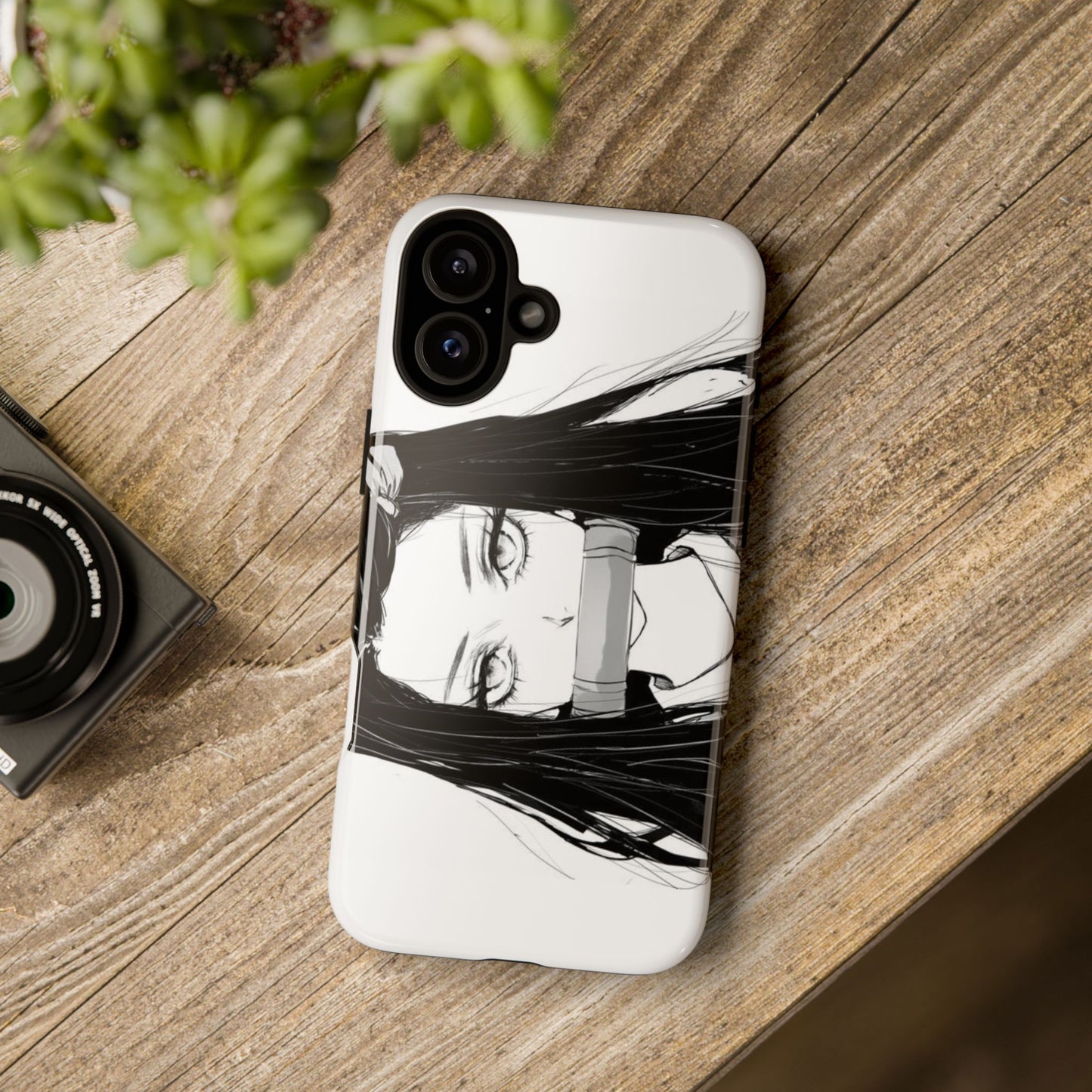 White Nezuko Kamado Clipart Phone Case