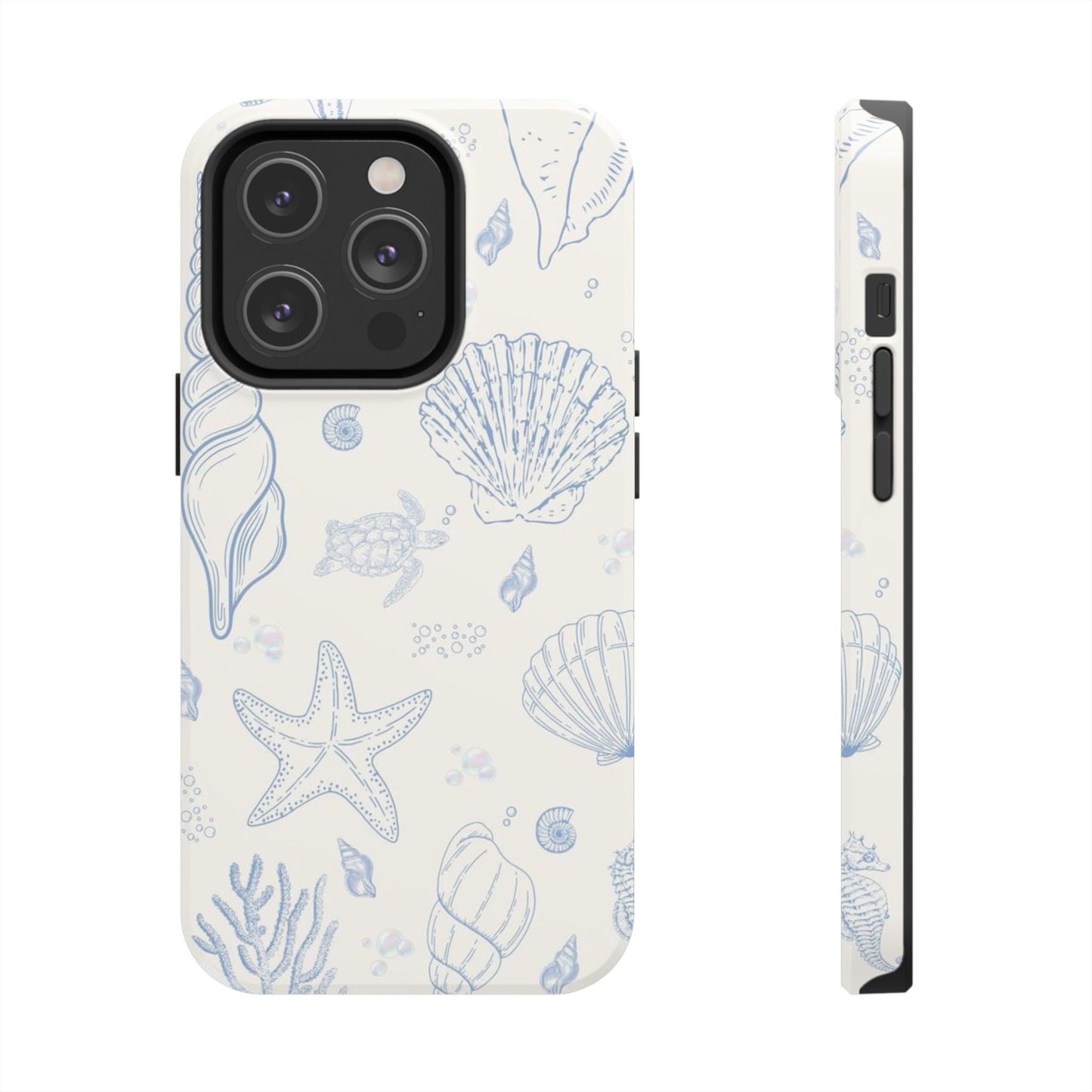 Blue Coastal Coral iPhone Case