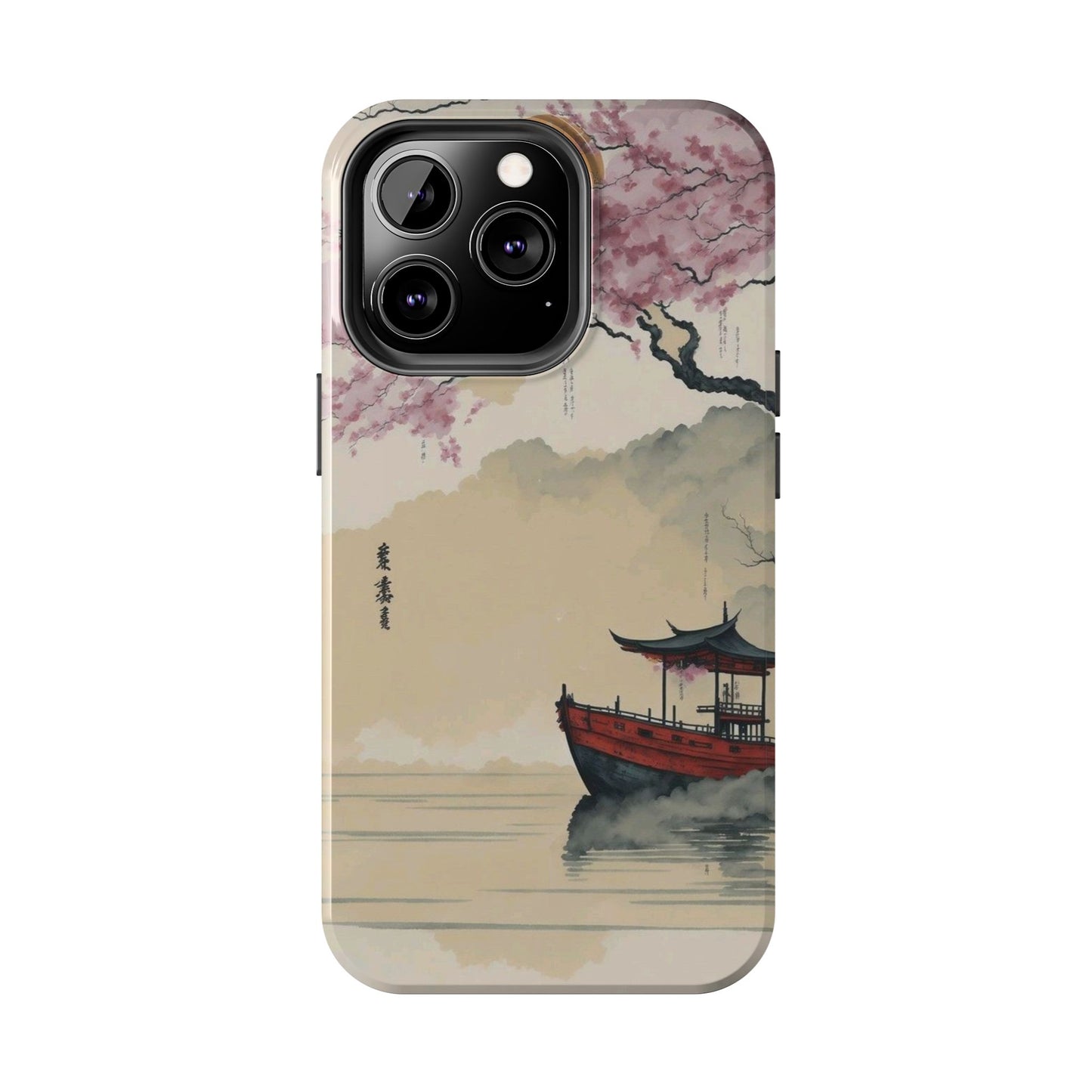 Cherry Blossom Boat iPhone Case