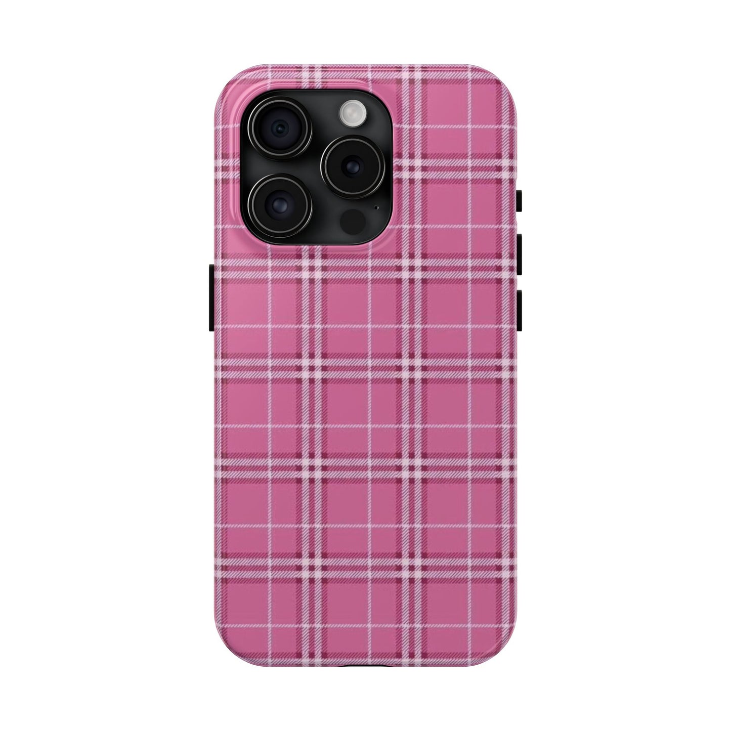 Pink Plaid iPhone Case