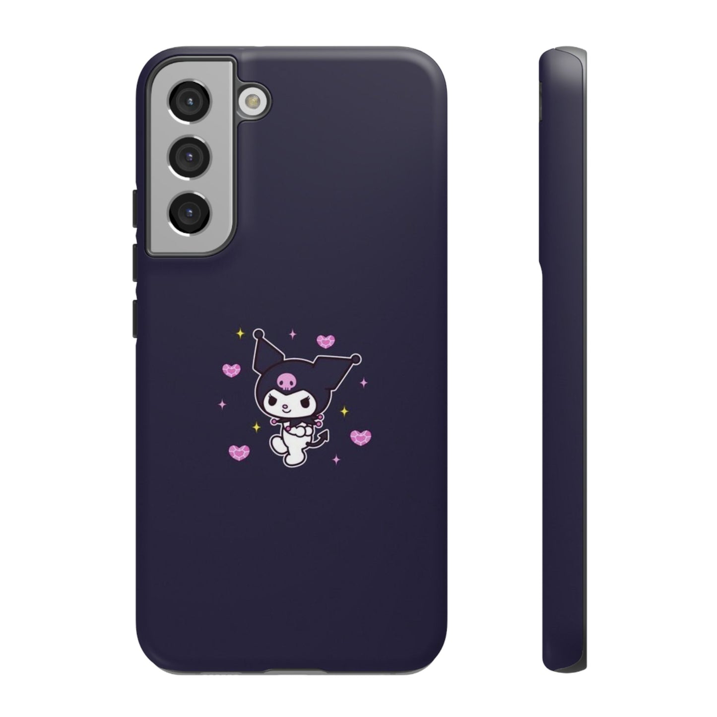 Navy Kuromi Hearts Phone Case