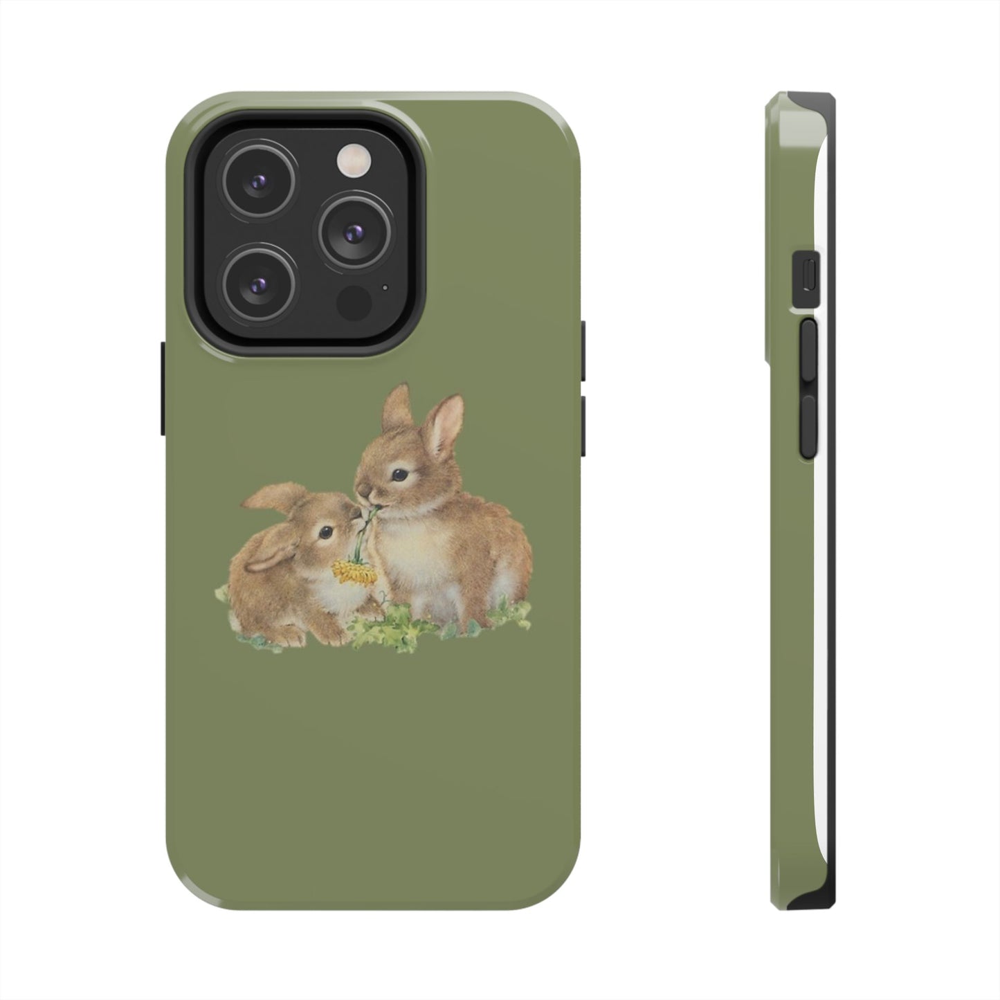 Olive Bunny iPhone Case