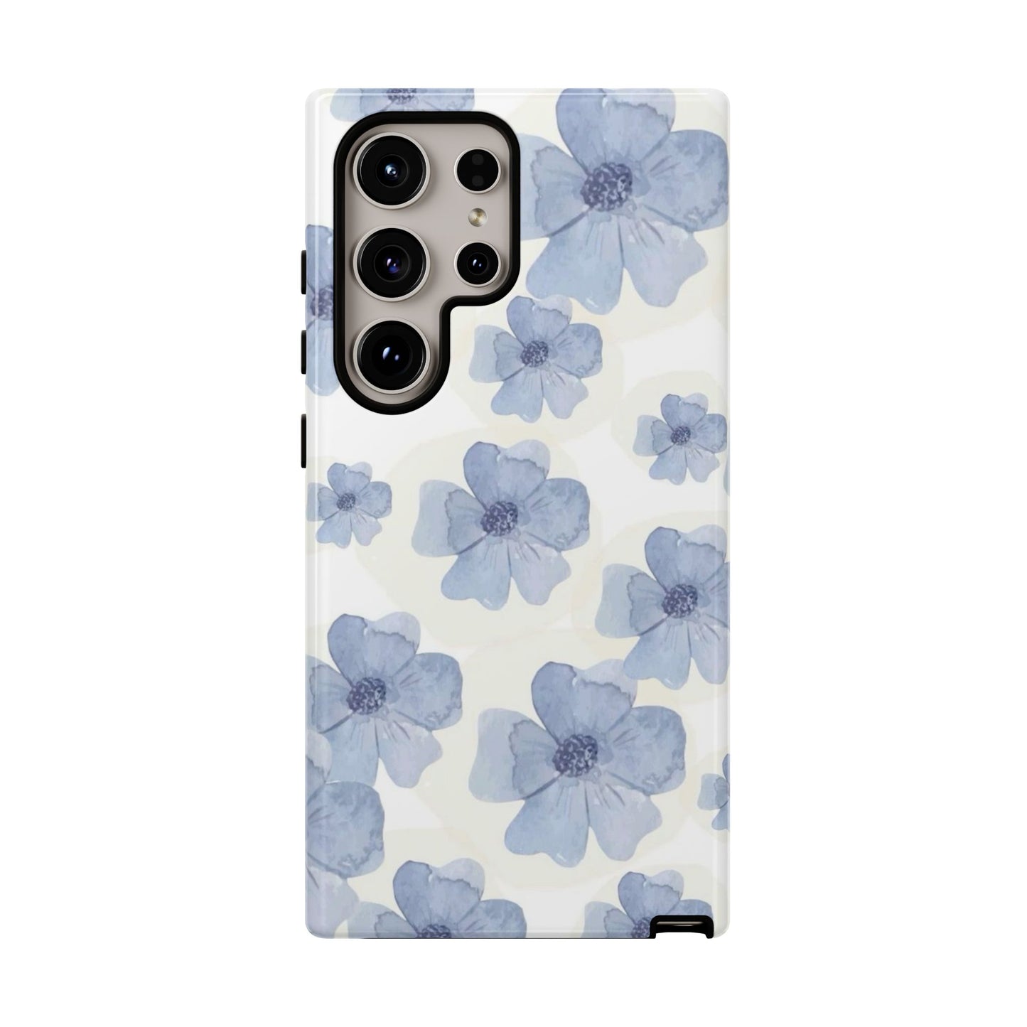 Blue Watercolor Flower iPhone Case