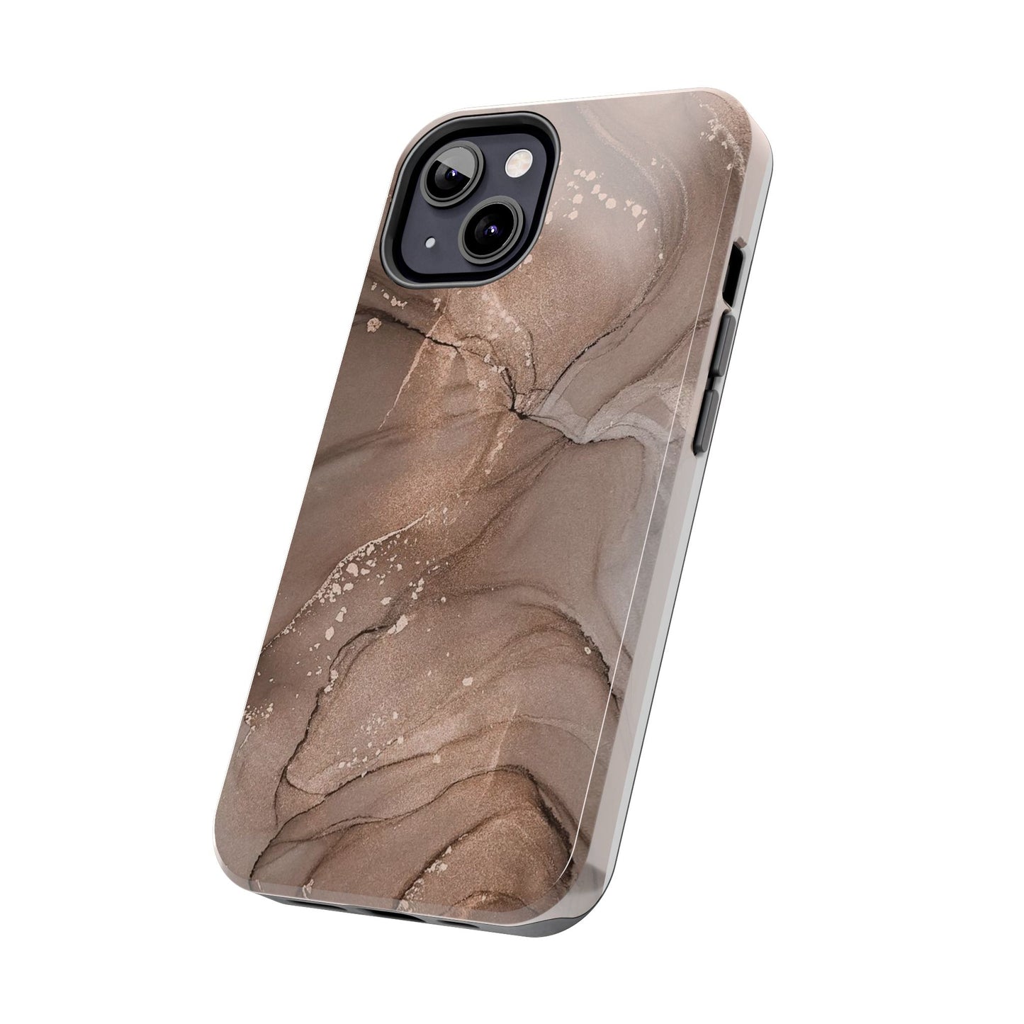 Copper Chrome Marble iPhone Case