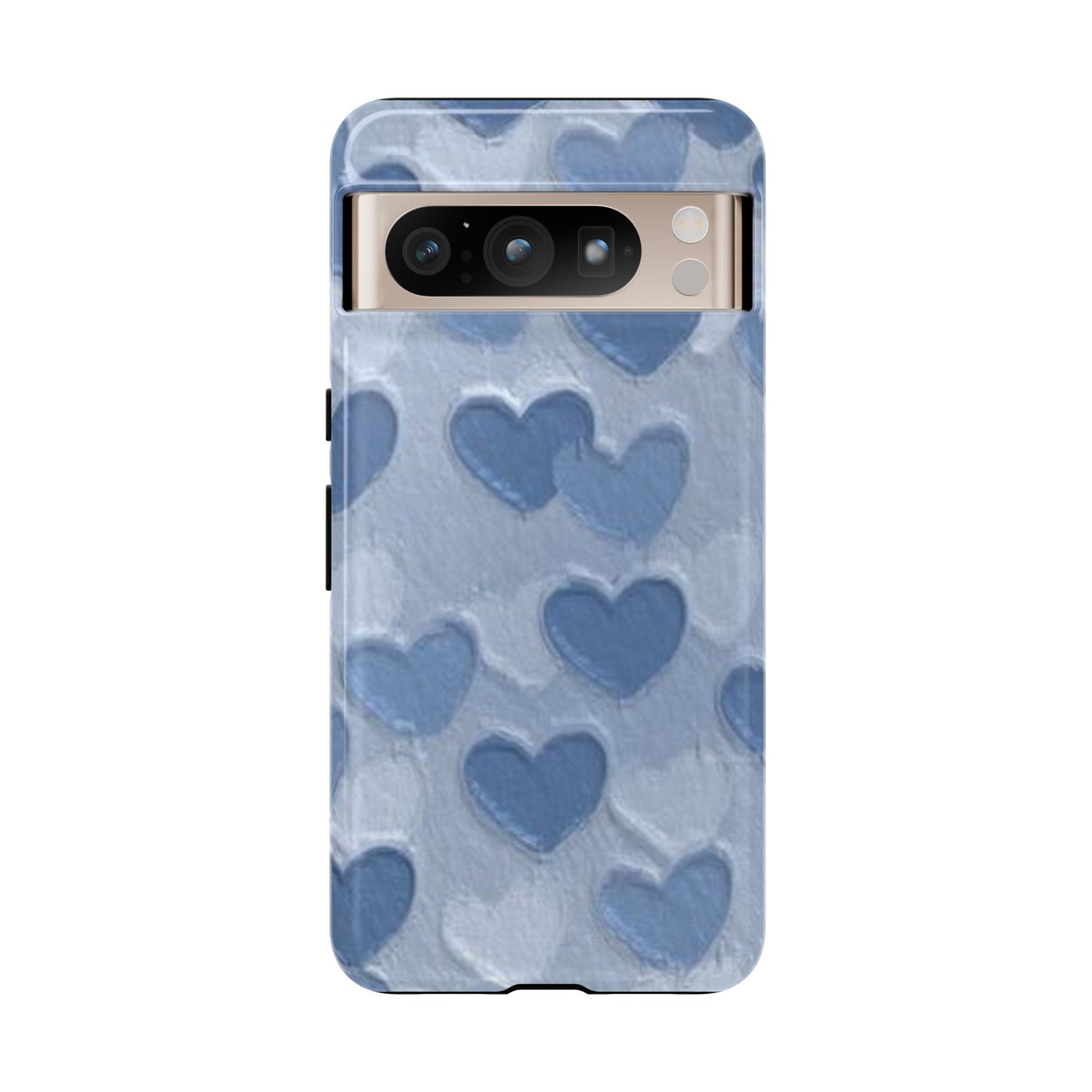 Blue Heart Chalk Wall Phone Case