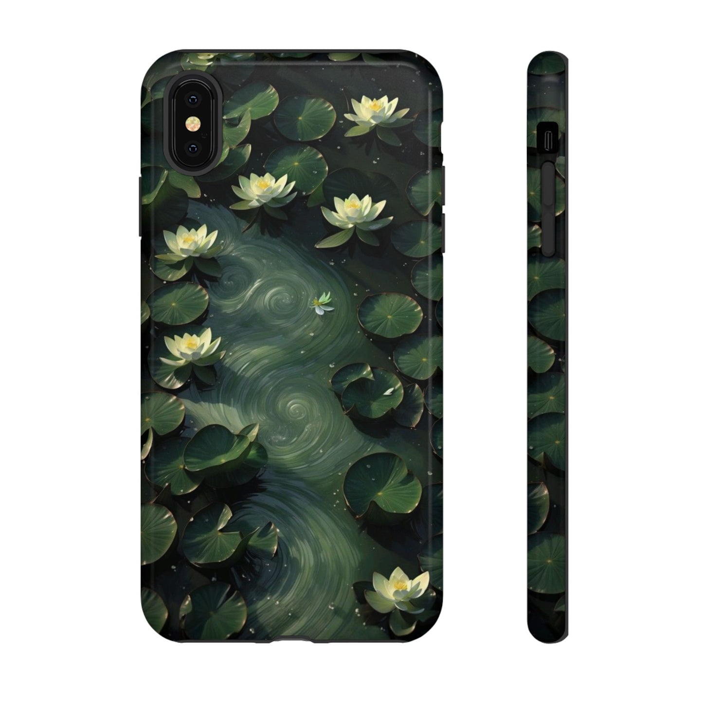 Lilypad Swirls iPhone Case