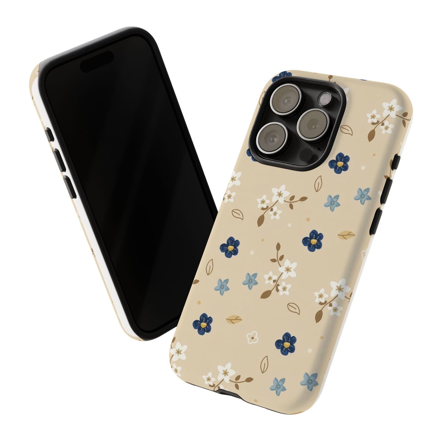 Navy Daisy Phone Case