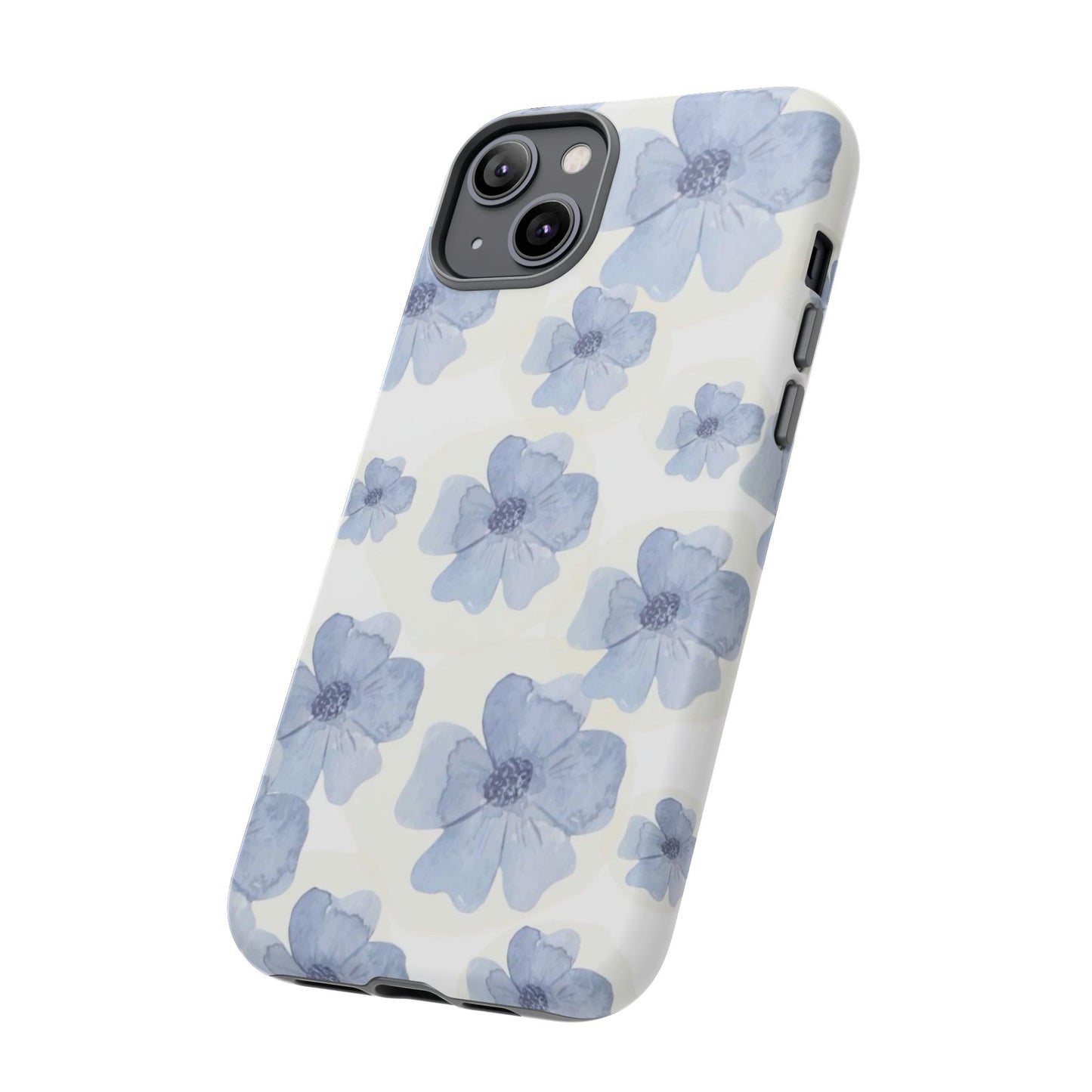 Blue Watercolor Flower iPhone Case