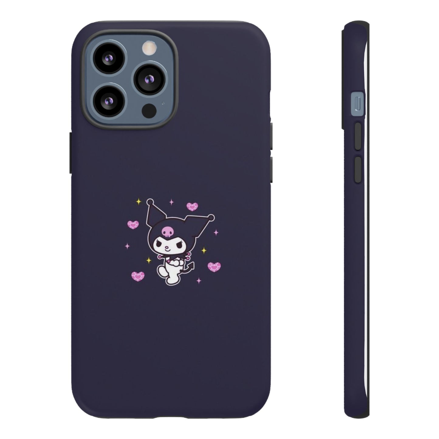 Navy Kuromi Hearts Phone Case