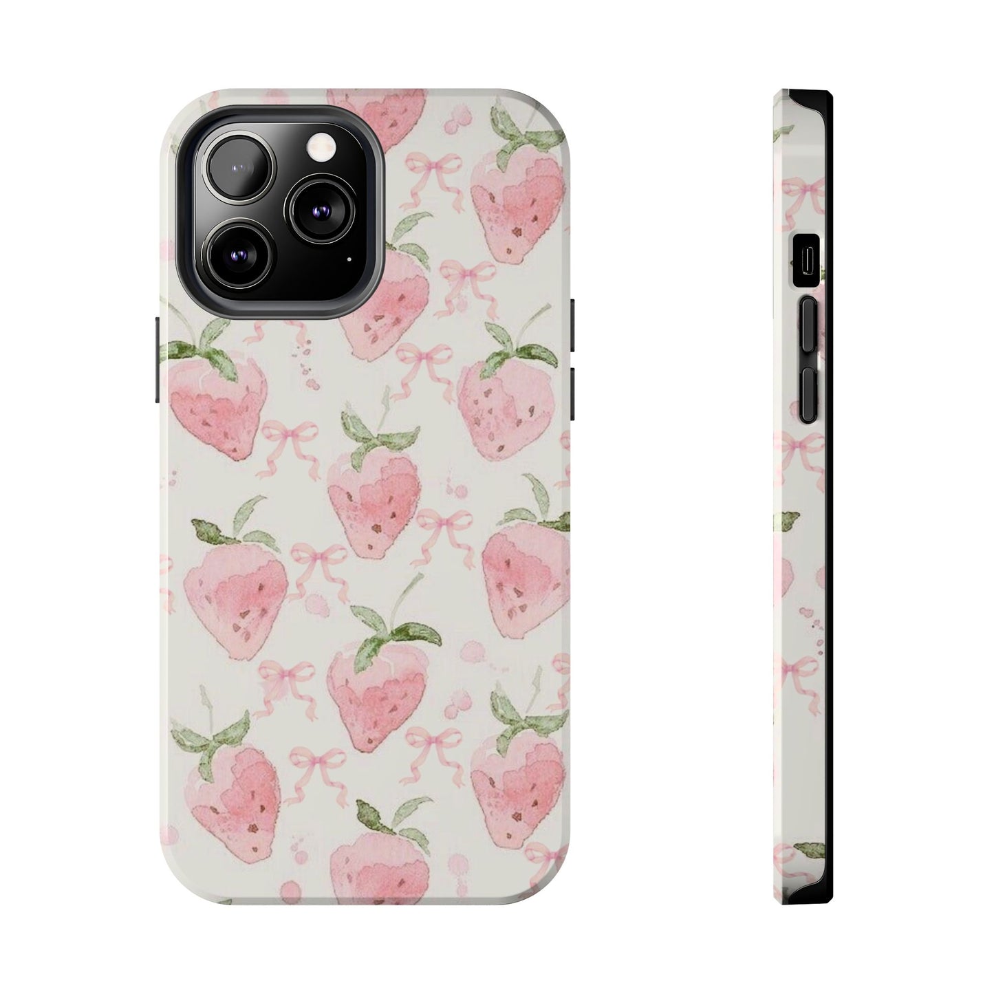 Strawberry Bows iPhone Case