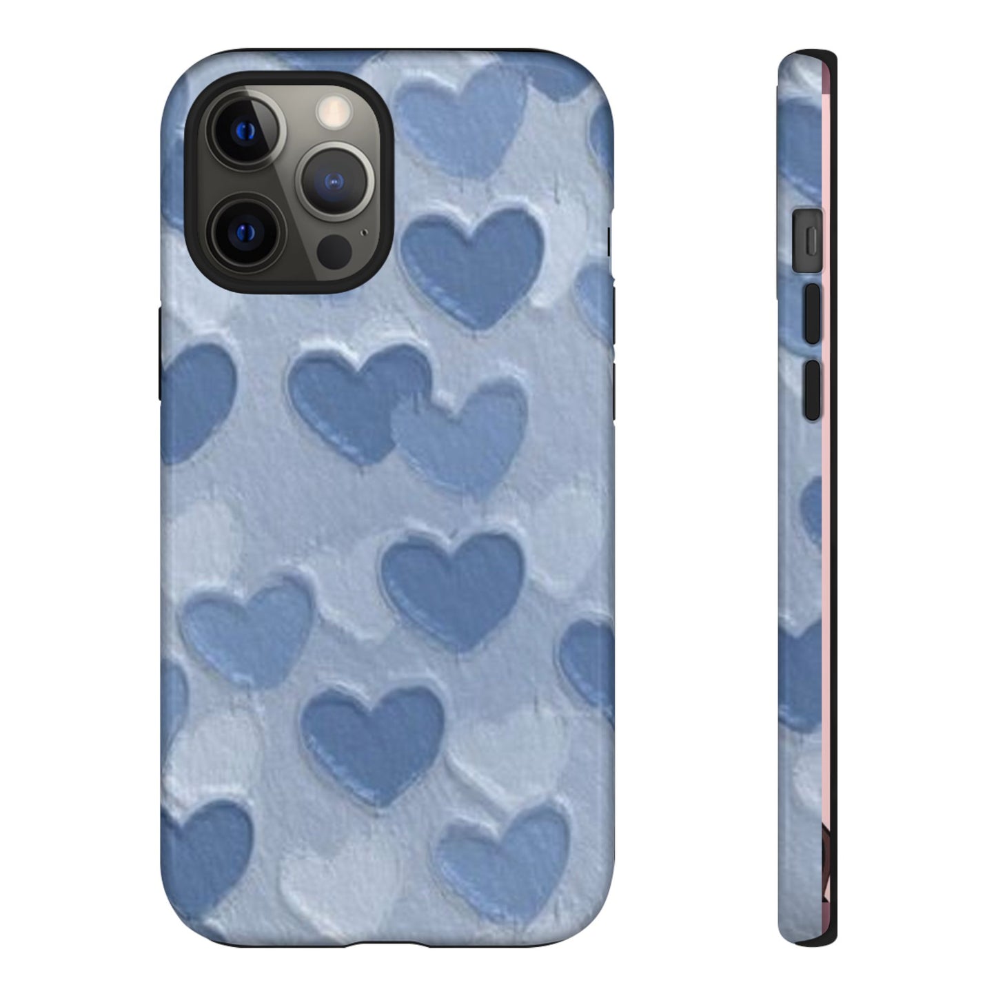 Blue Heart Chalk Wall Phone Case