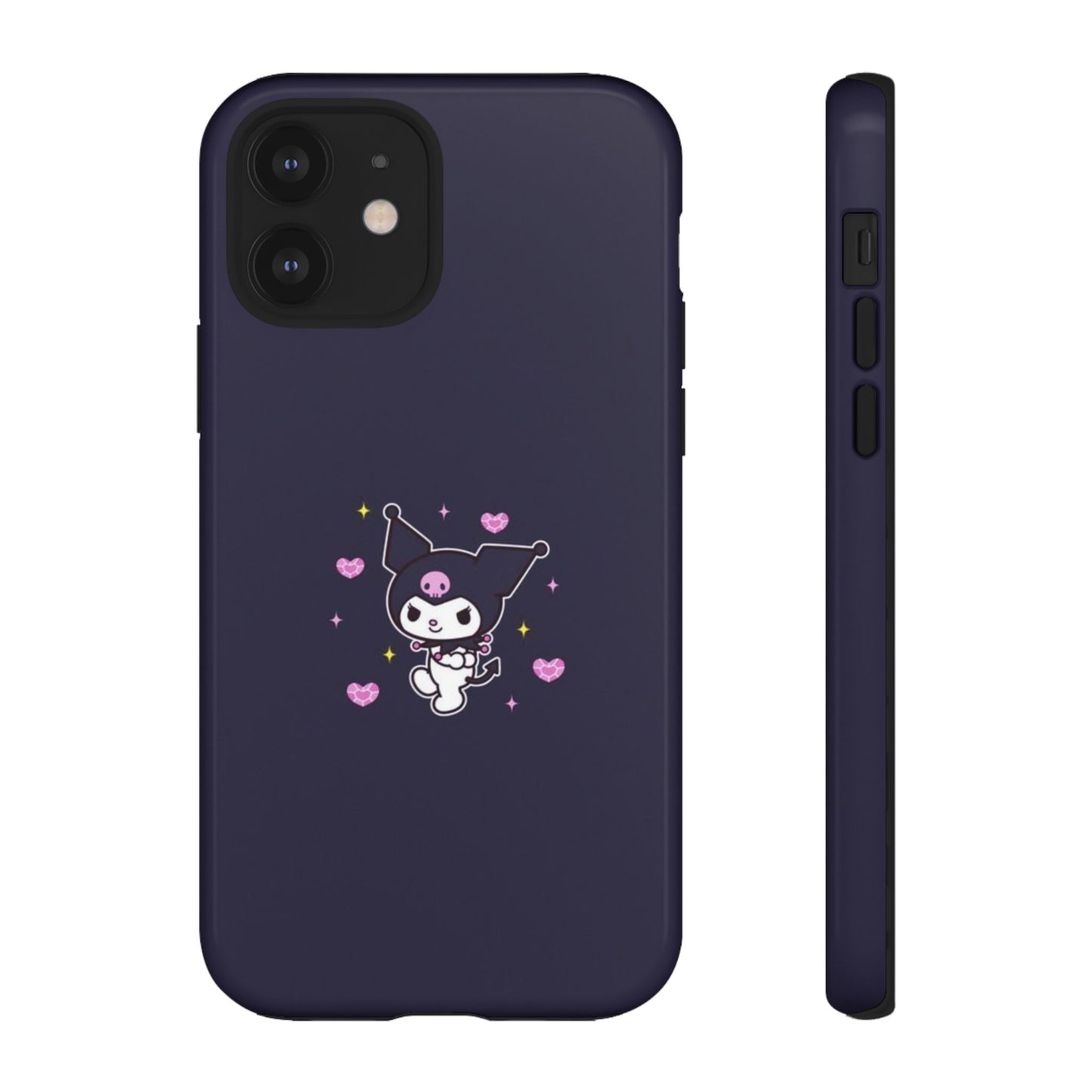 Navy Kuromi Hearts Phone Case