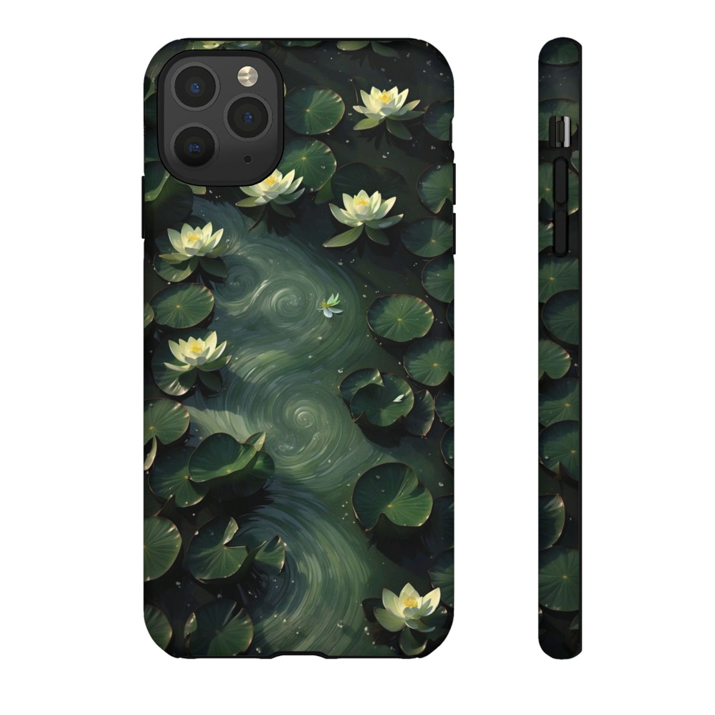 Lilypad Swirls iPhone Case