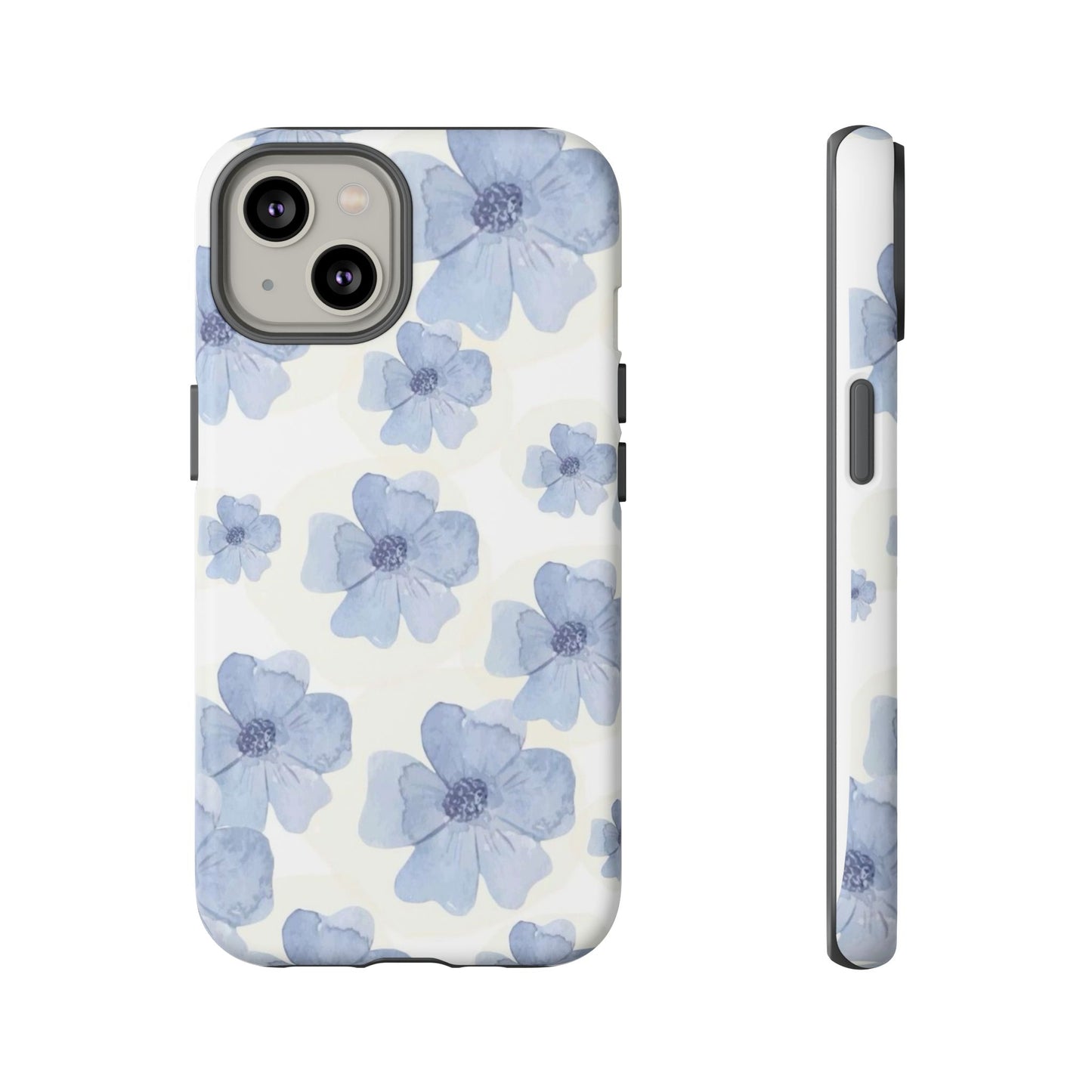 Blue Watercolor Flower iPhone Case