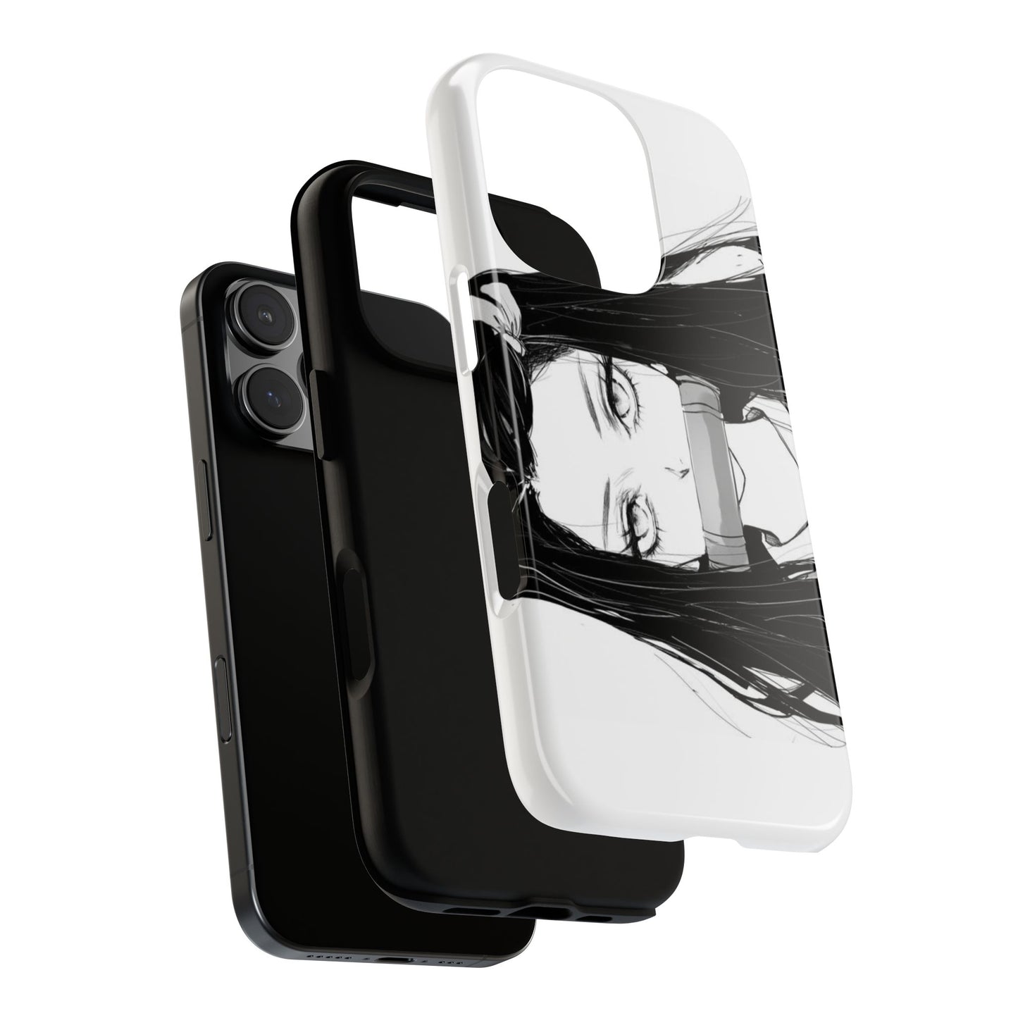 White Nezuko Kamado Clipart Phone Case