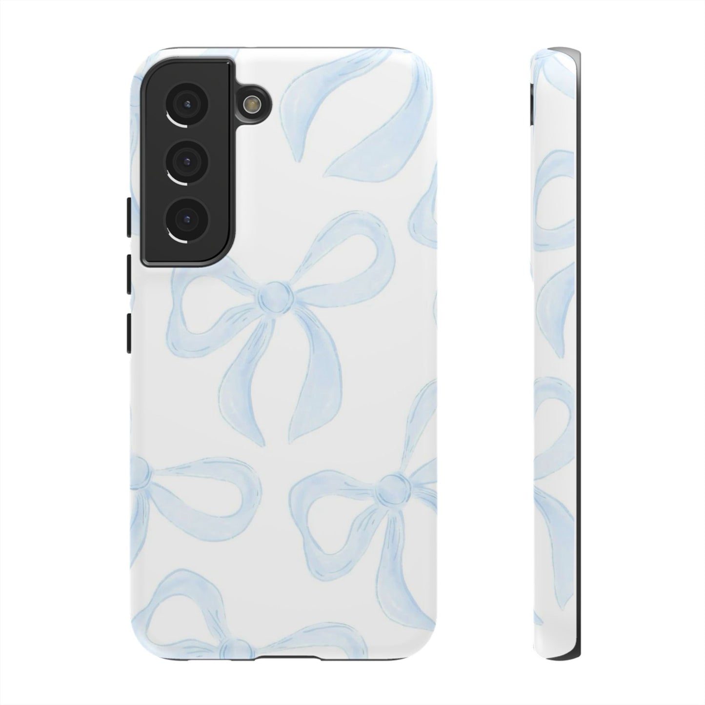 Blue Coquette Bow iPhone Case