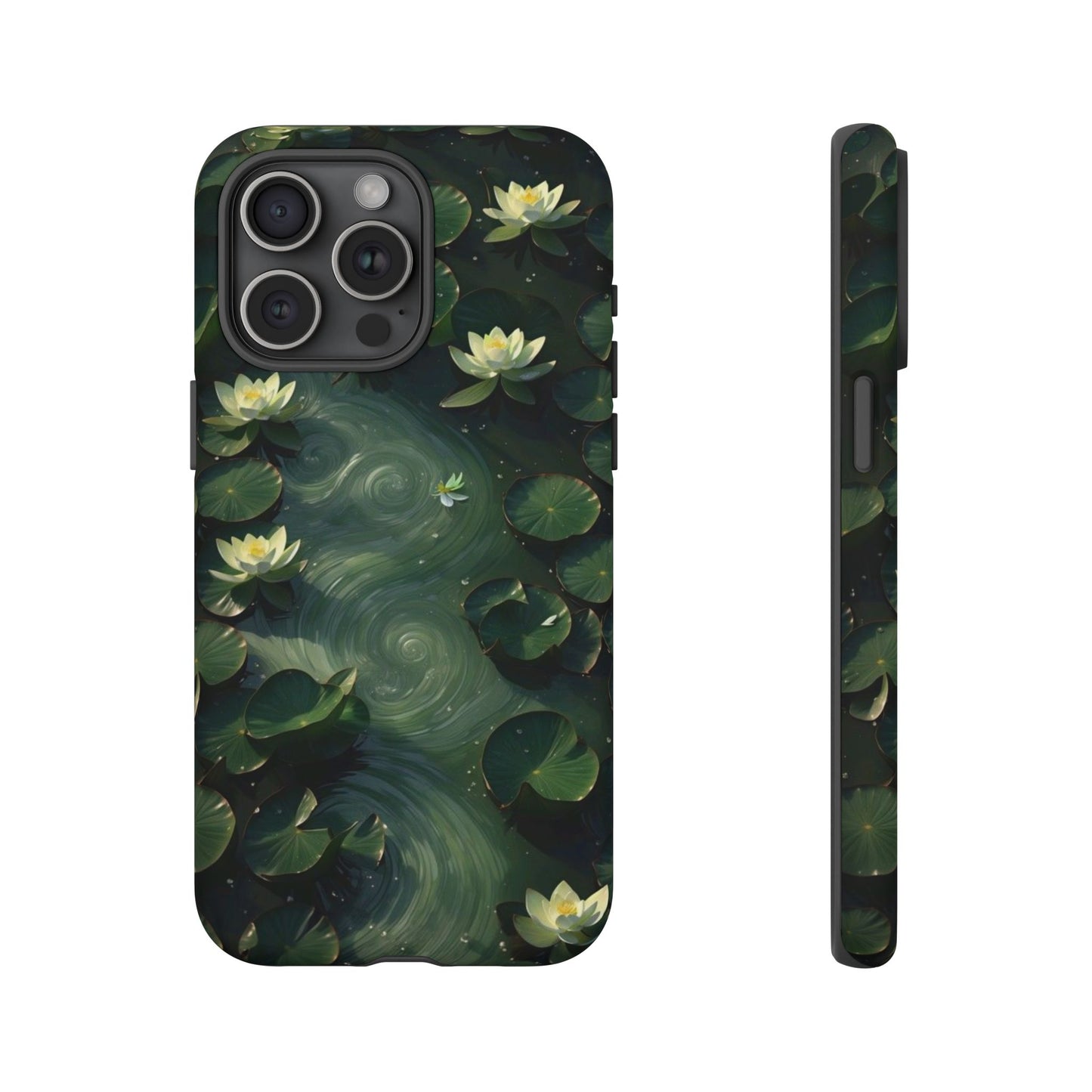 Lilypad Swirls iPhone Case