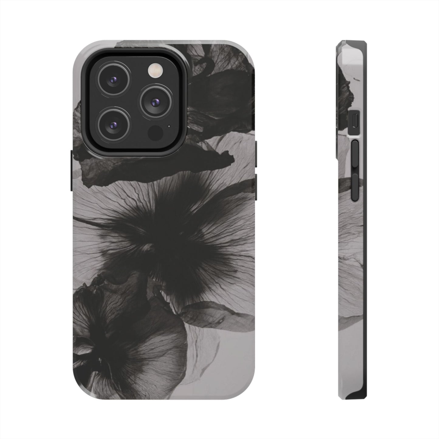 Black & White Floral iPhone Case