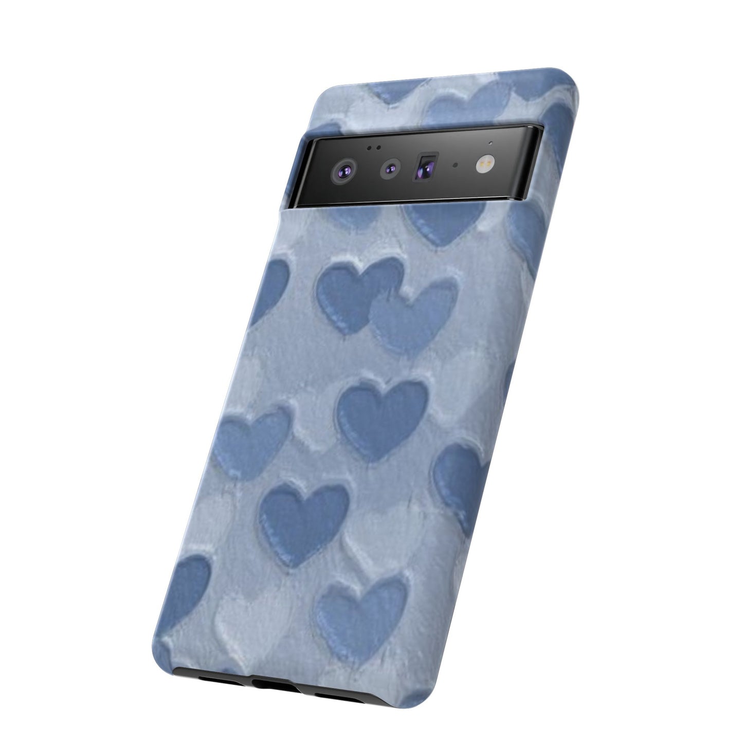 Blue Heart Chalk Wall Phone Case