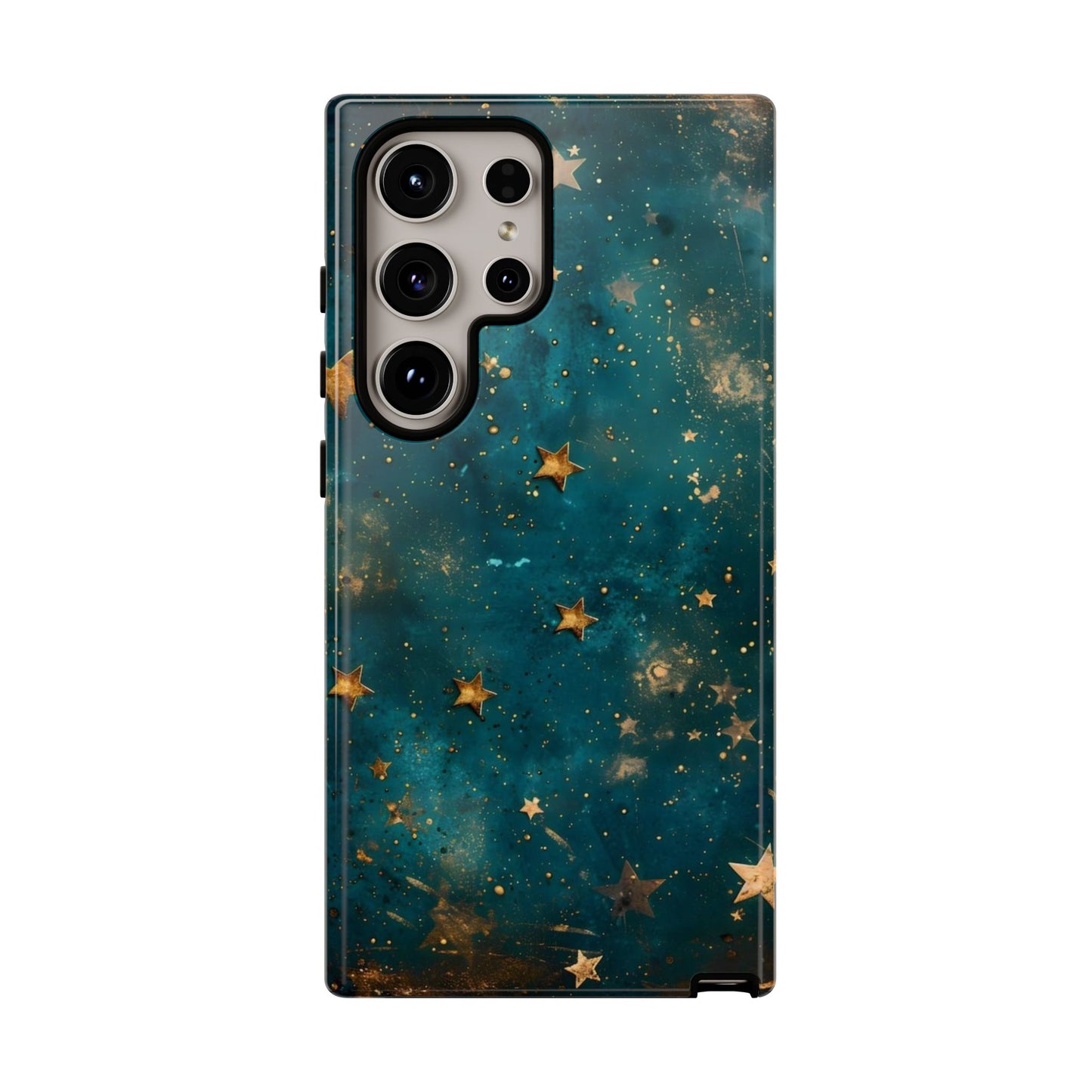 Celestial Gold Stars iPhone Case