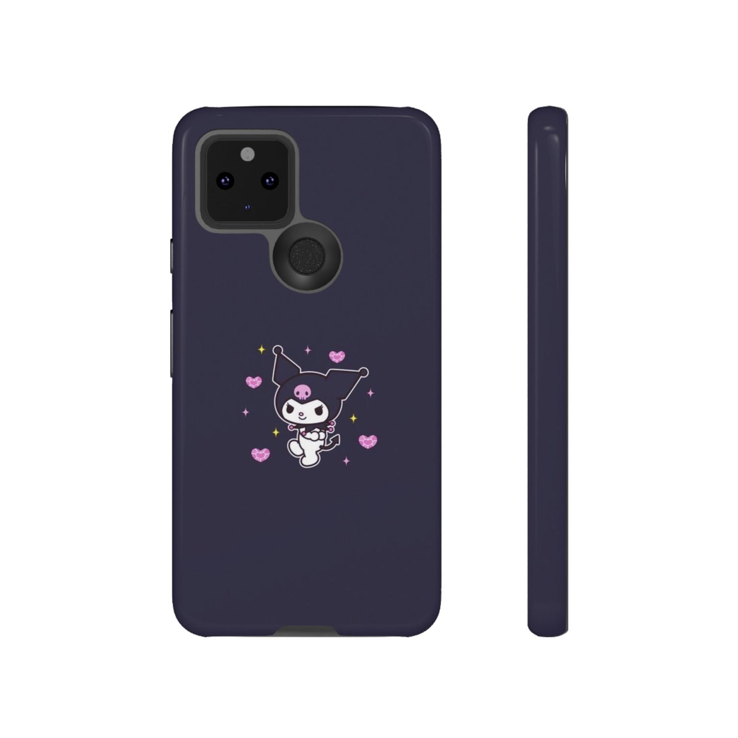 Navy Kuromi Hearts Phone Case