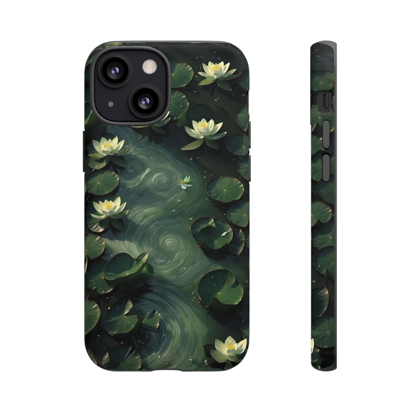 Lilypad Swirls iPhone Case