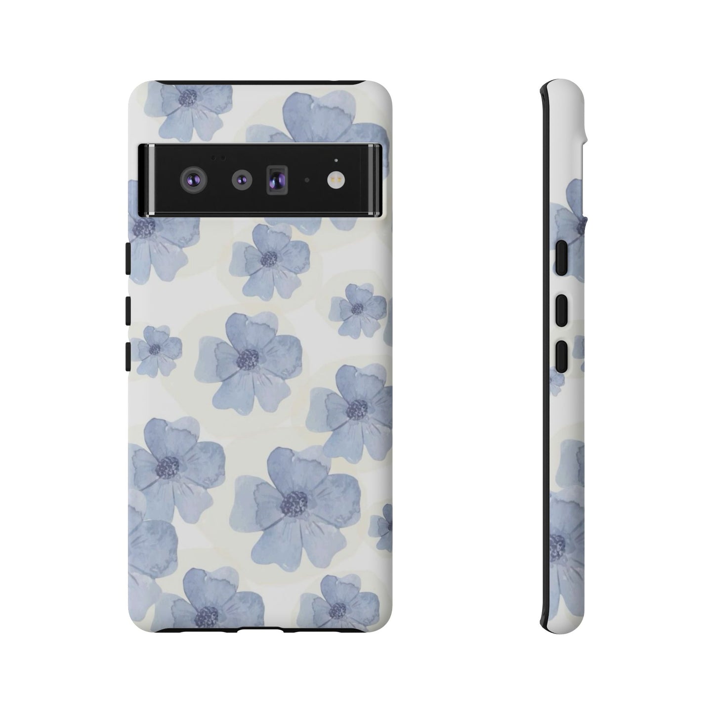 Blue Watercolor Flower iPhone Case