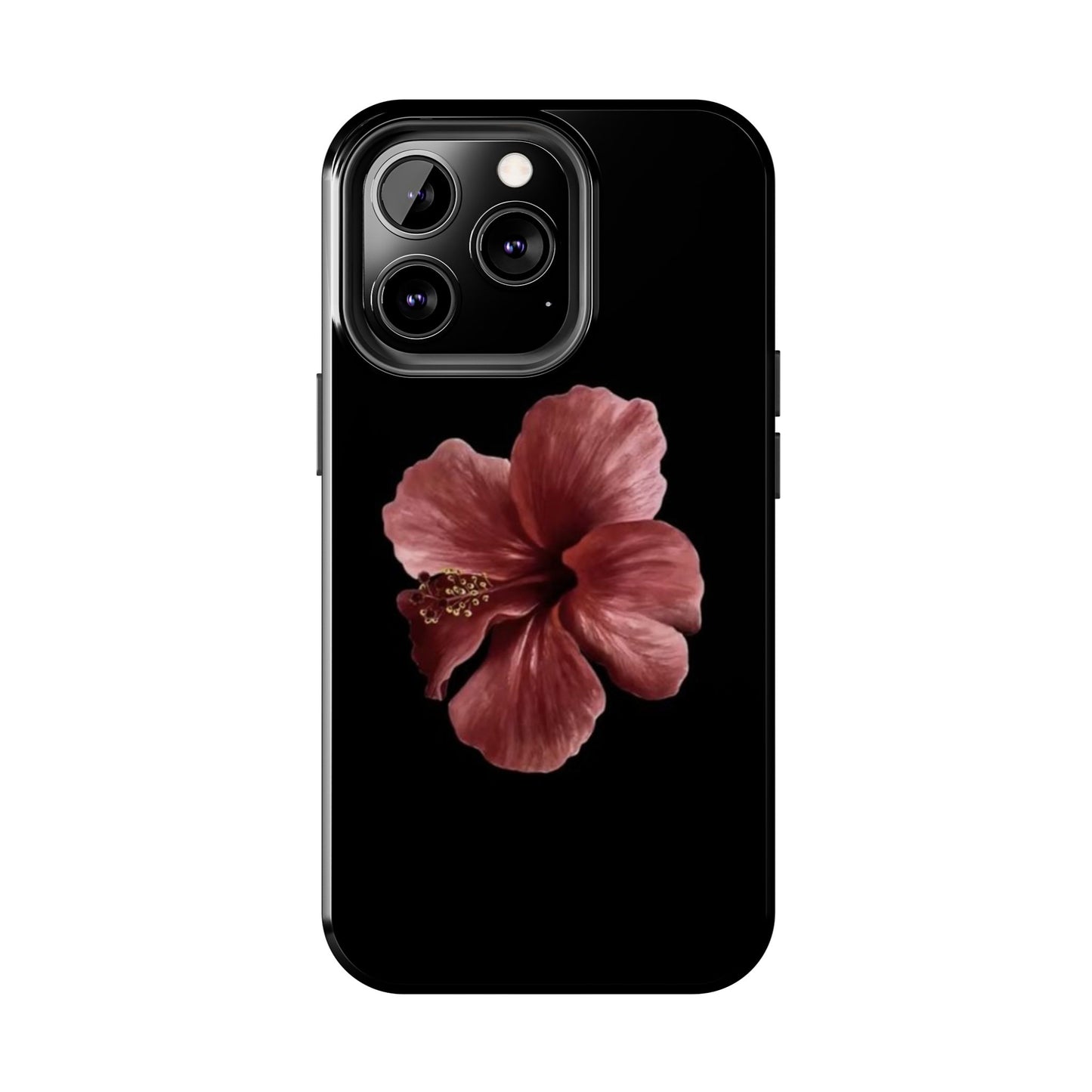 3D Hibiscus iPhone Case