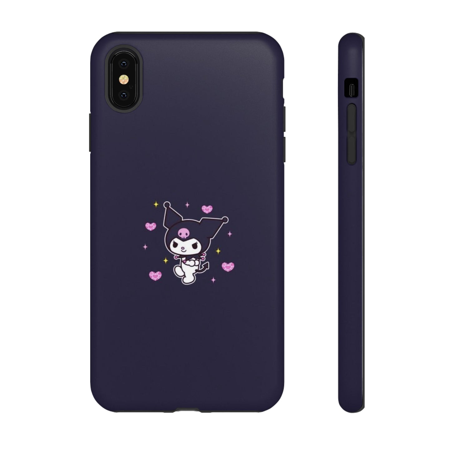 Navy Kuromi Hearts Phone Case