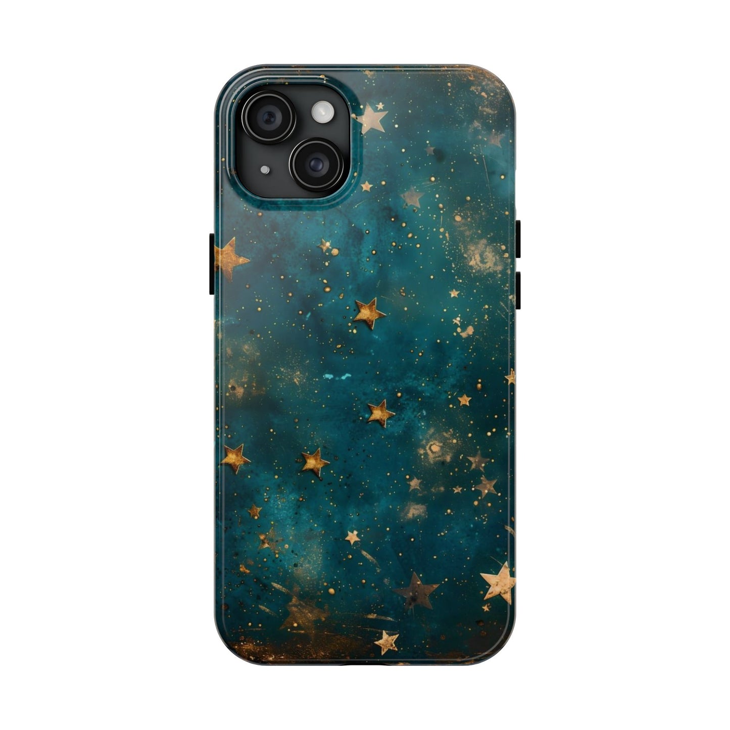 Golden Celestial Stars iPhone Case