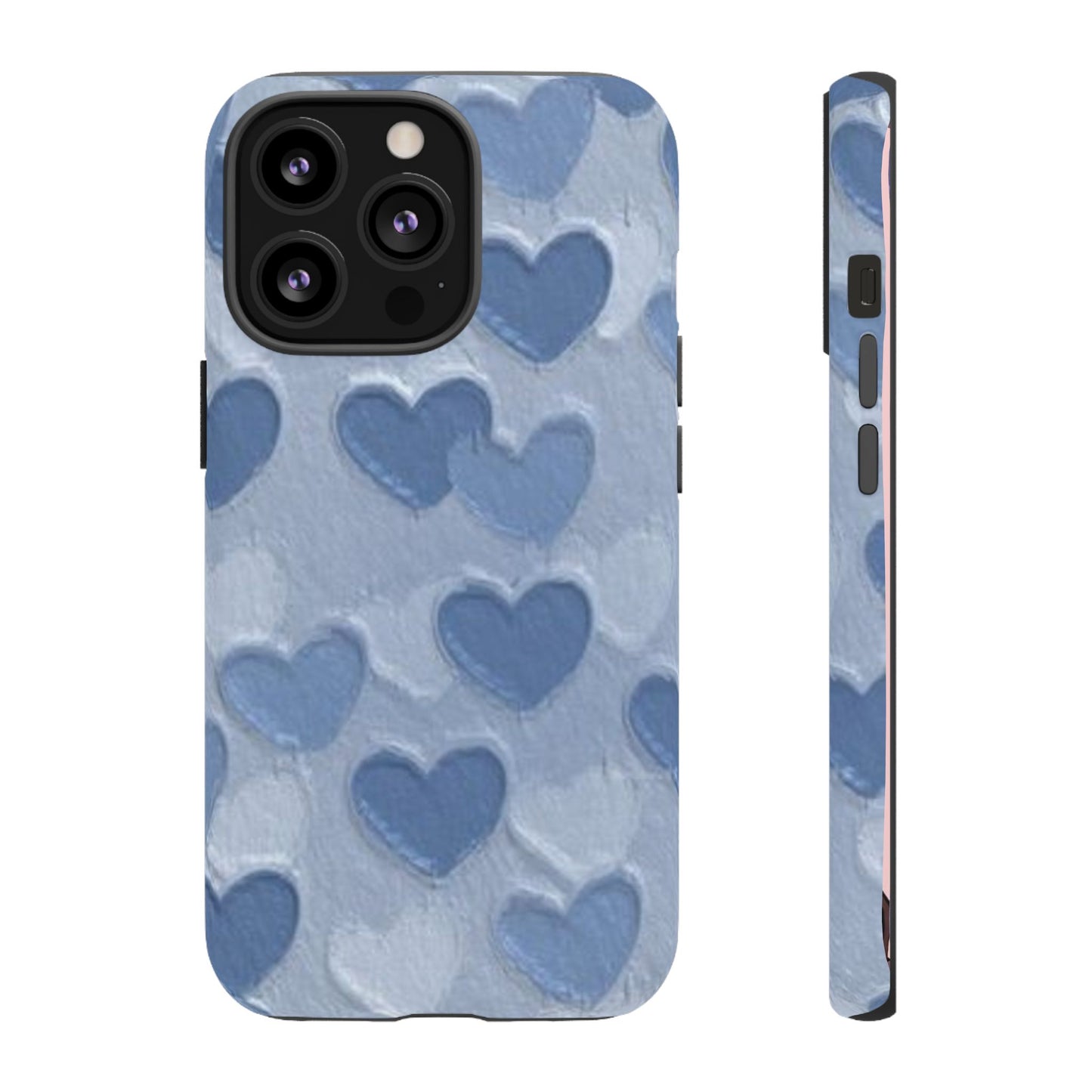 Blue Heart Chalk Wall Phone Case