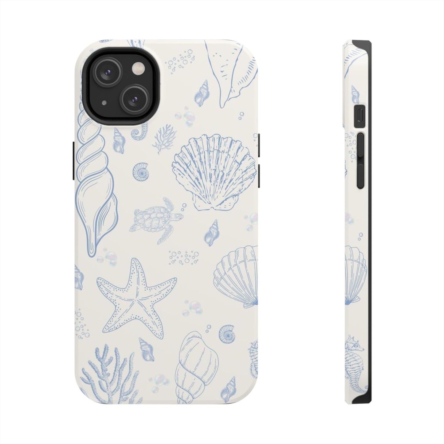 Blue Coastal Coral iPhone Case