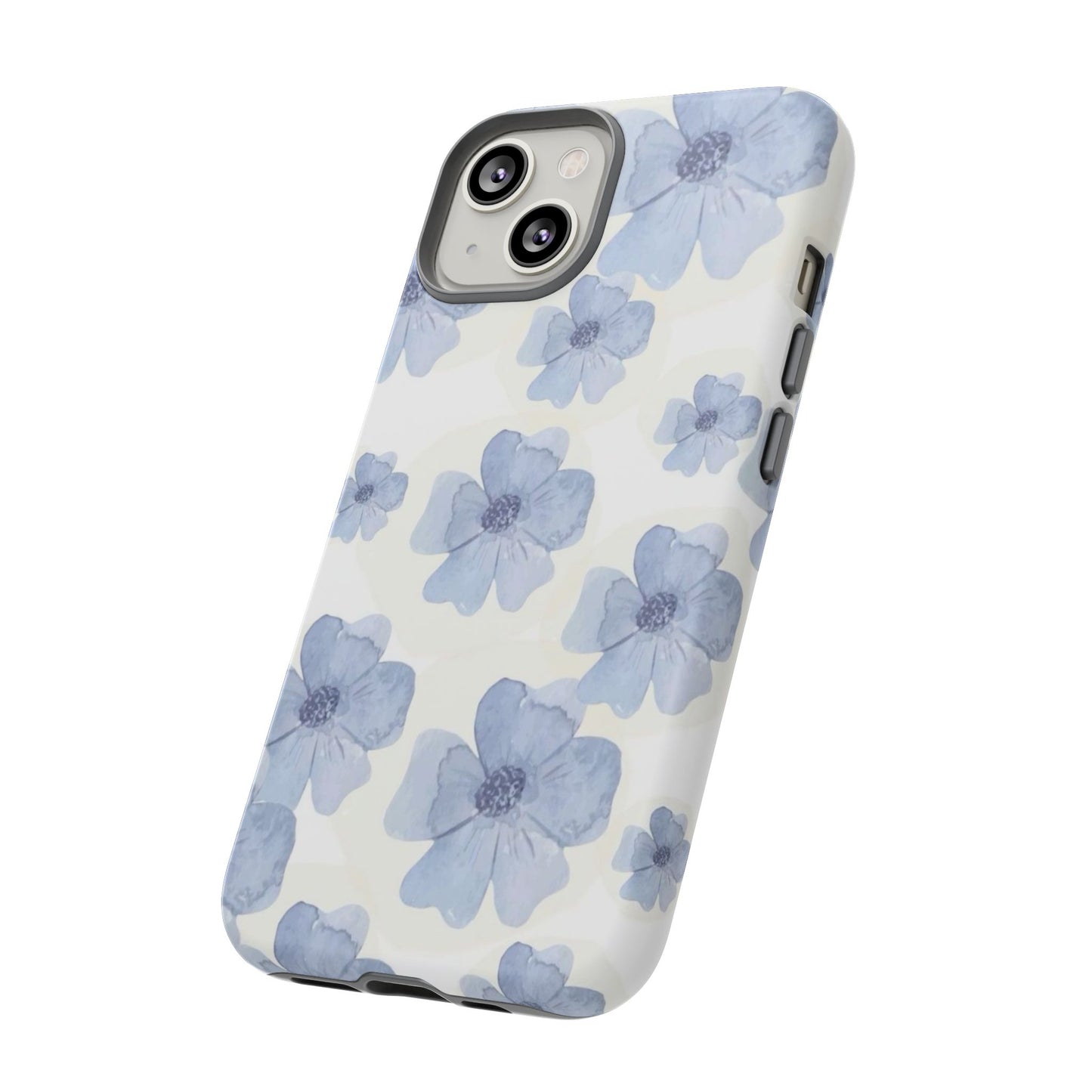 Blue Watercolor Flower iPhone Case