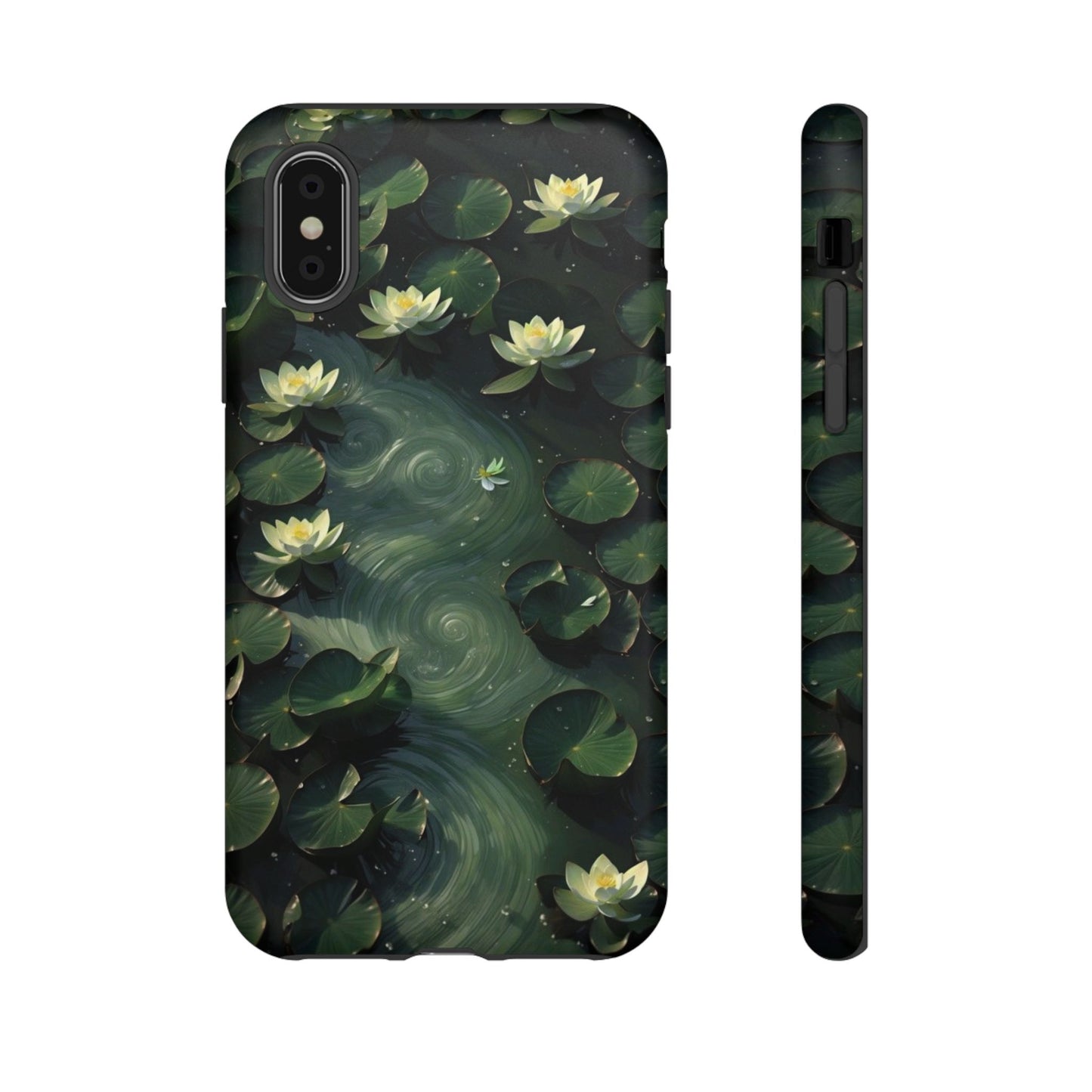 Lilypad Swirls iPhone Case