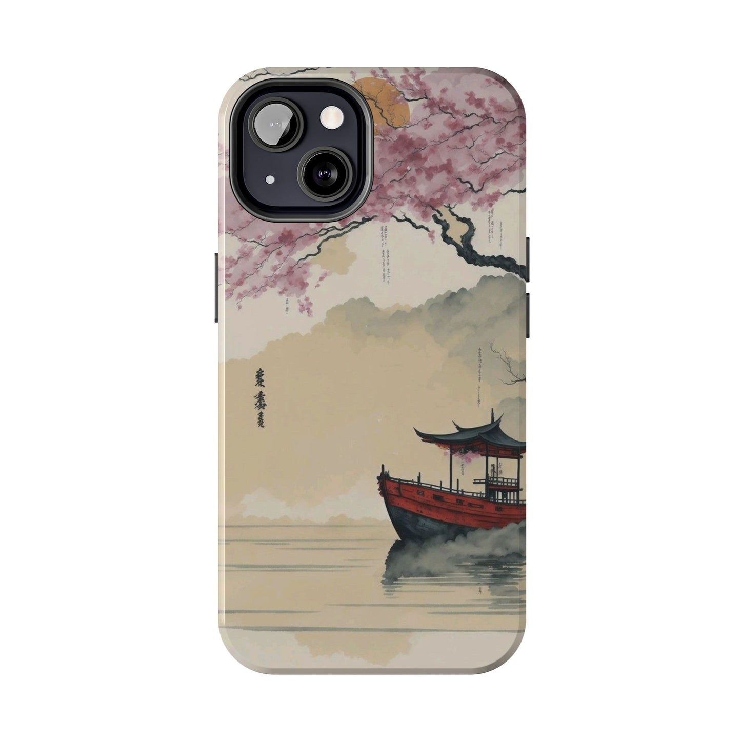 Cherry Blossom Boat iPhone Case