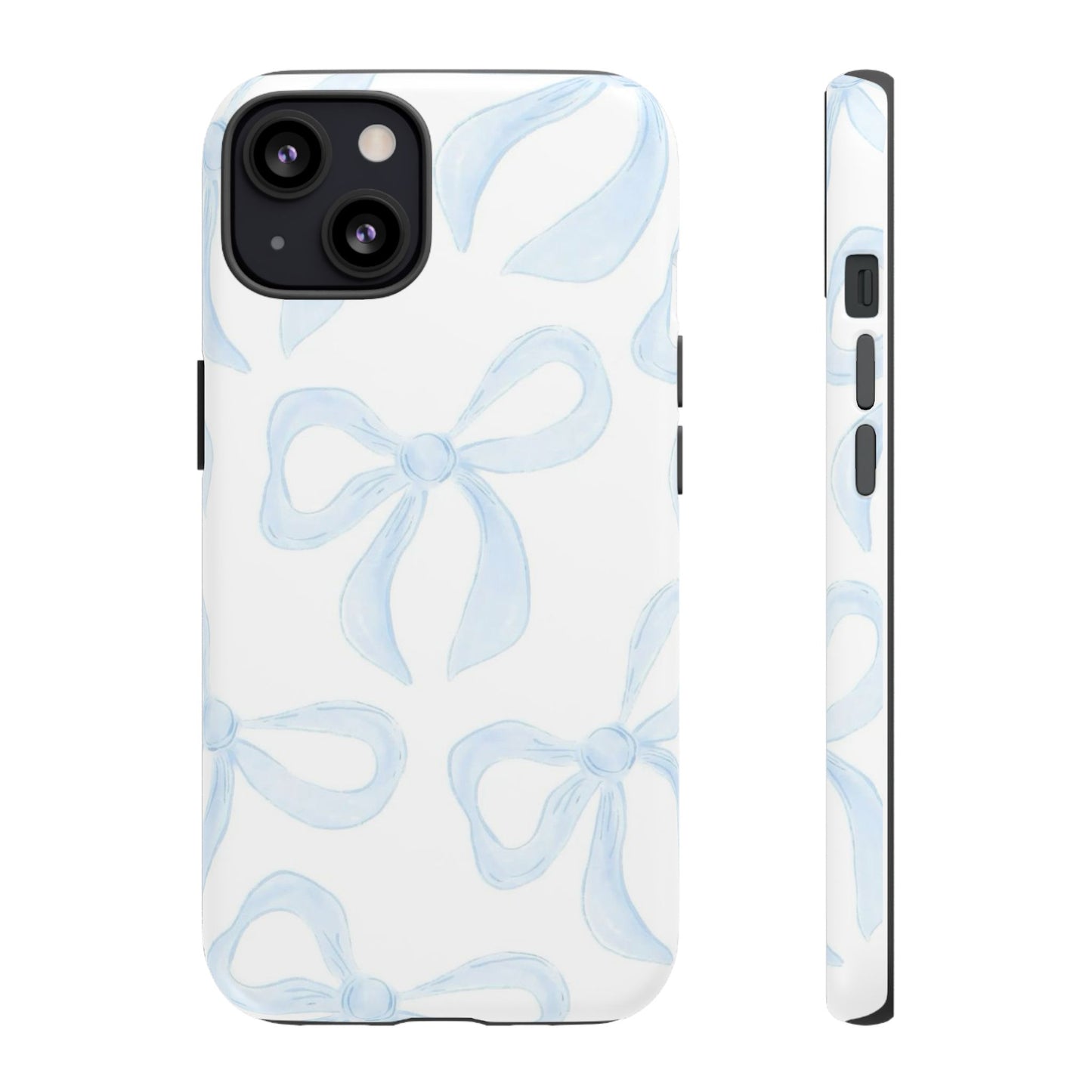 Blue Coquette Bow iPhone Case