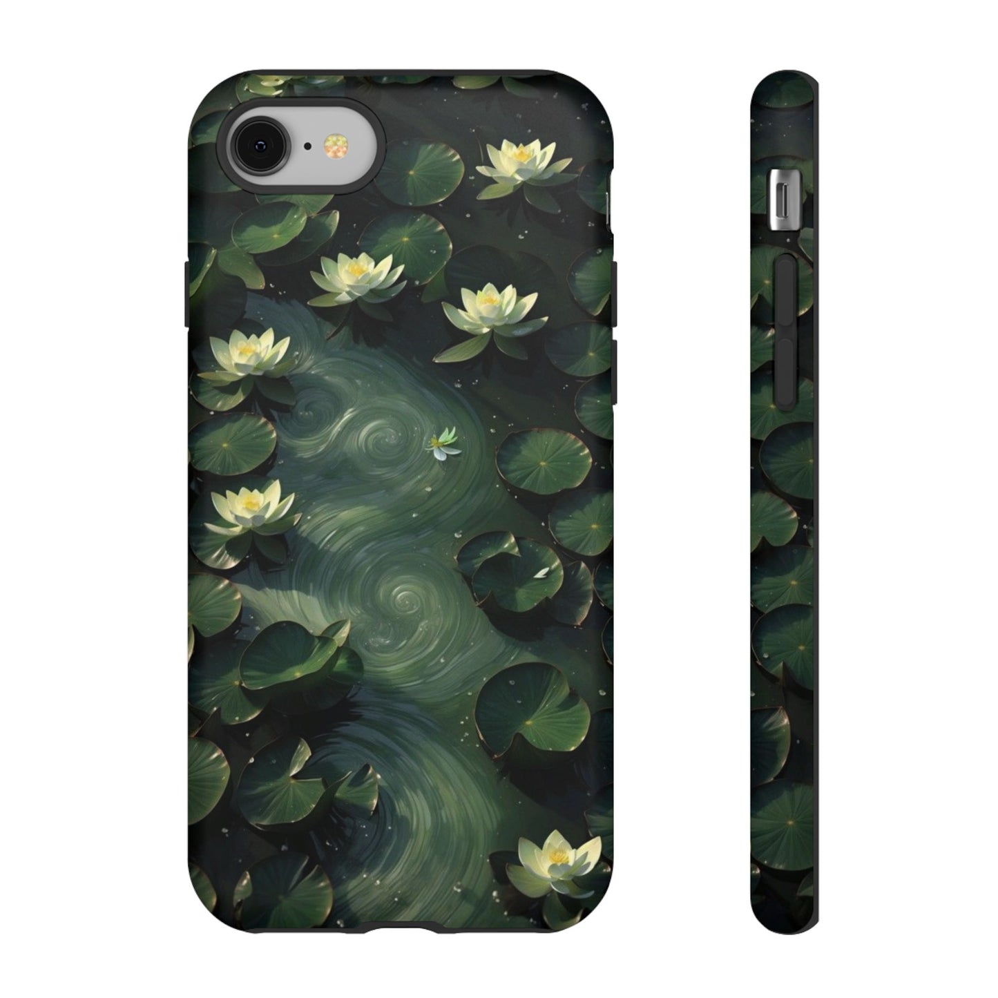 Lilypad Swirls iPhone Case