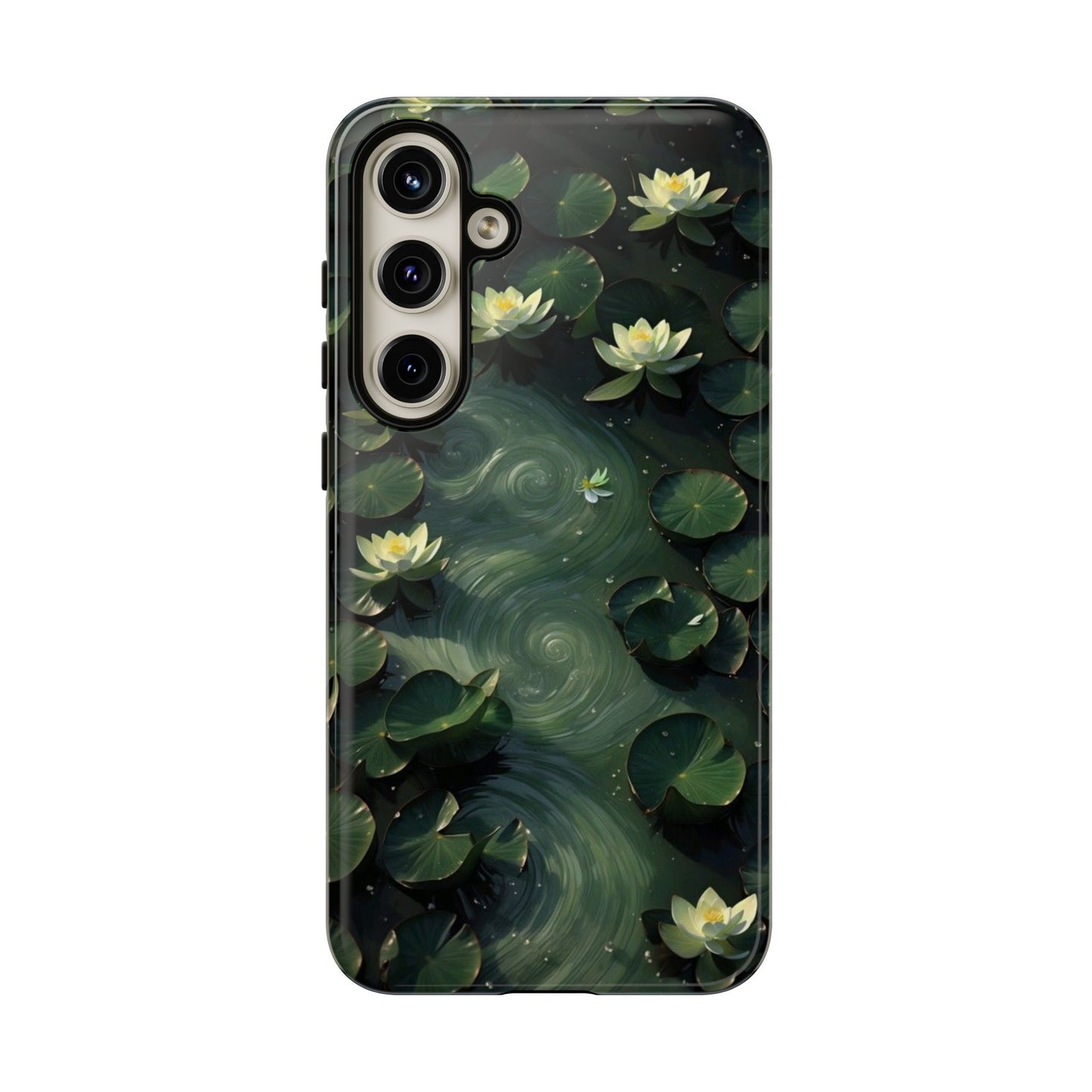 Lilypad Swirls iPhone Case