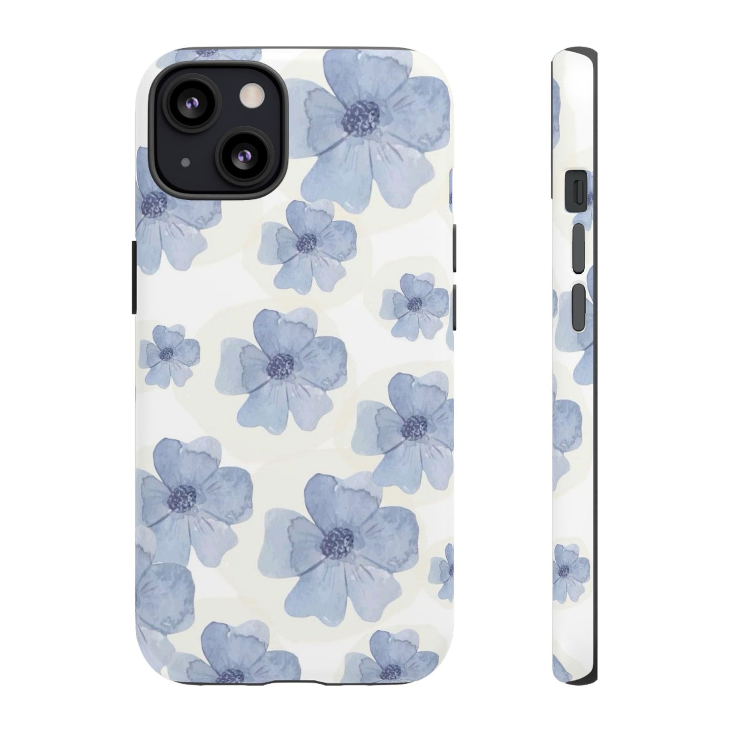 Blue Watercolor Flower iPhone Case