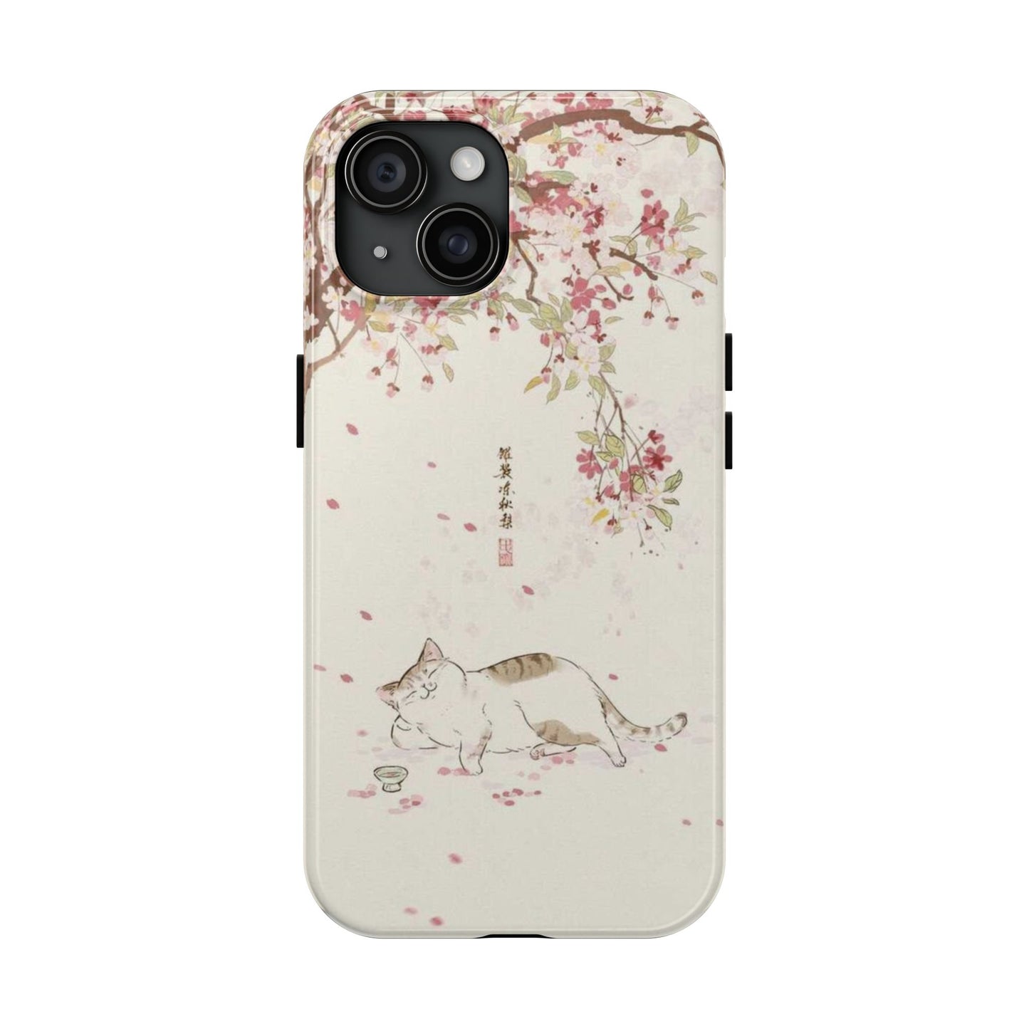 Cat Under Tree iPhone Case