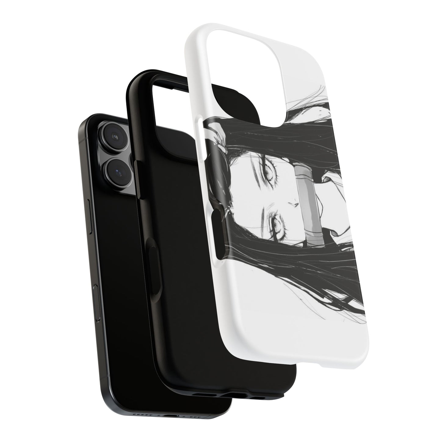 White Nezuko Kamado Clipart Phone Case