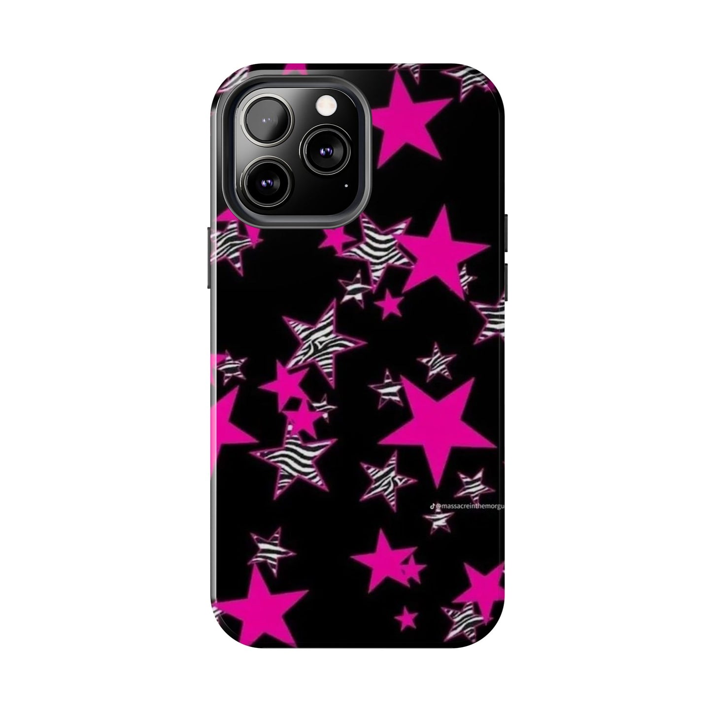 Pink & Zebra Stars iPhone Case