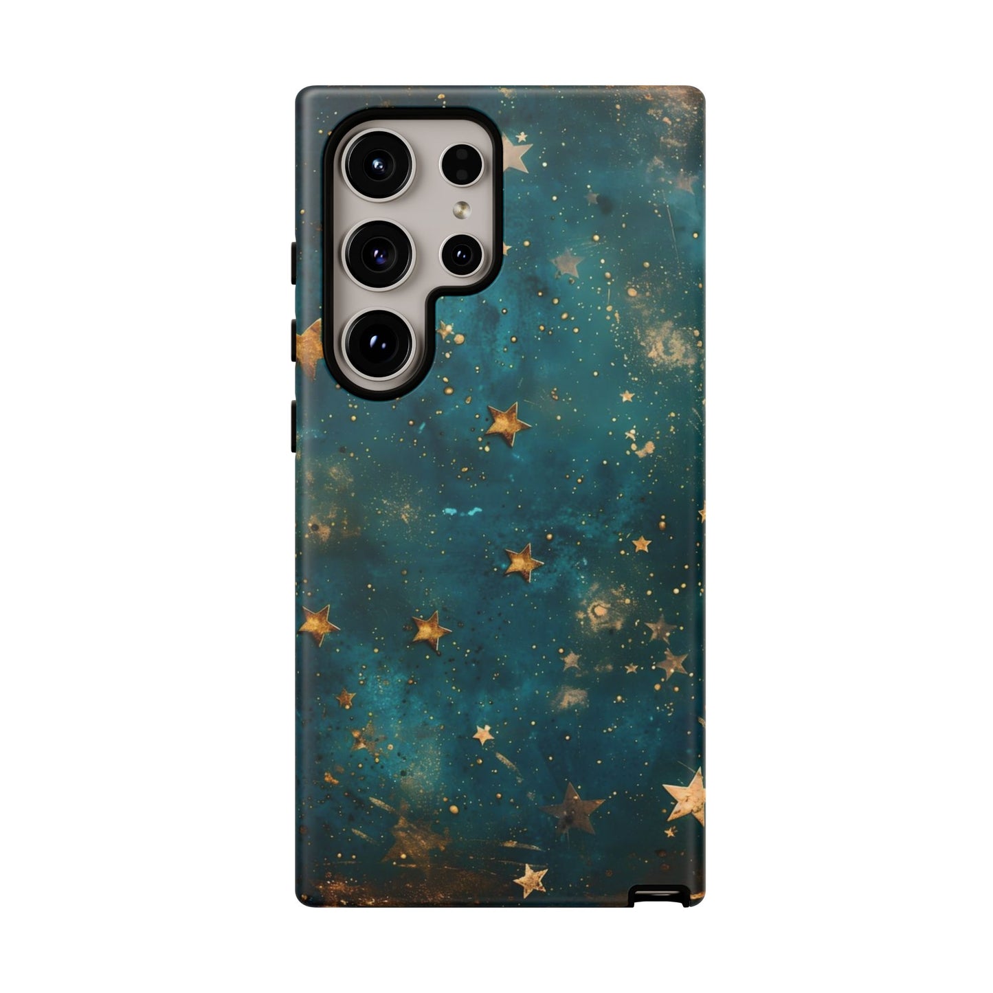 Celestial Gold Stars iPhone Case