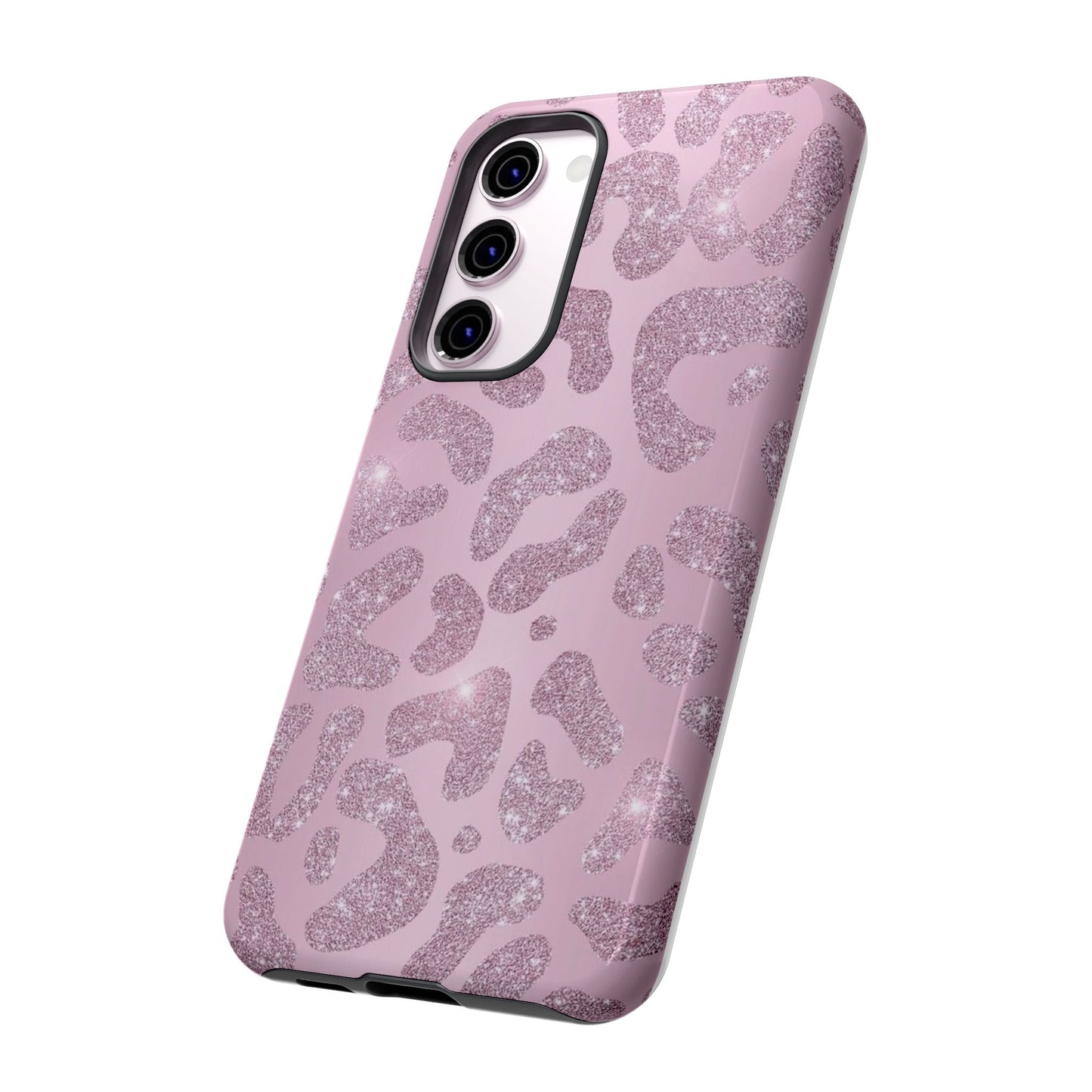 Pink Glitter Cheetah iPhone Case