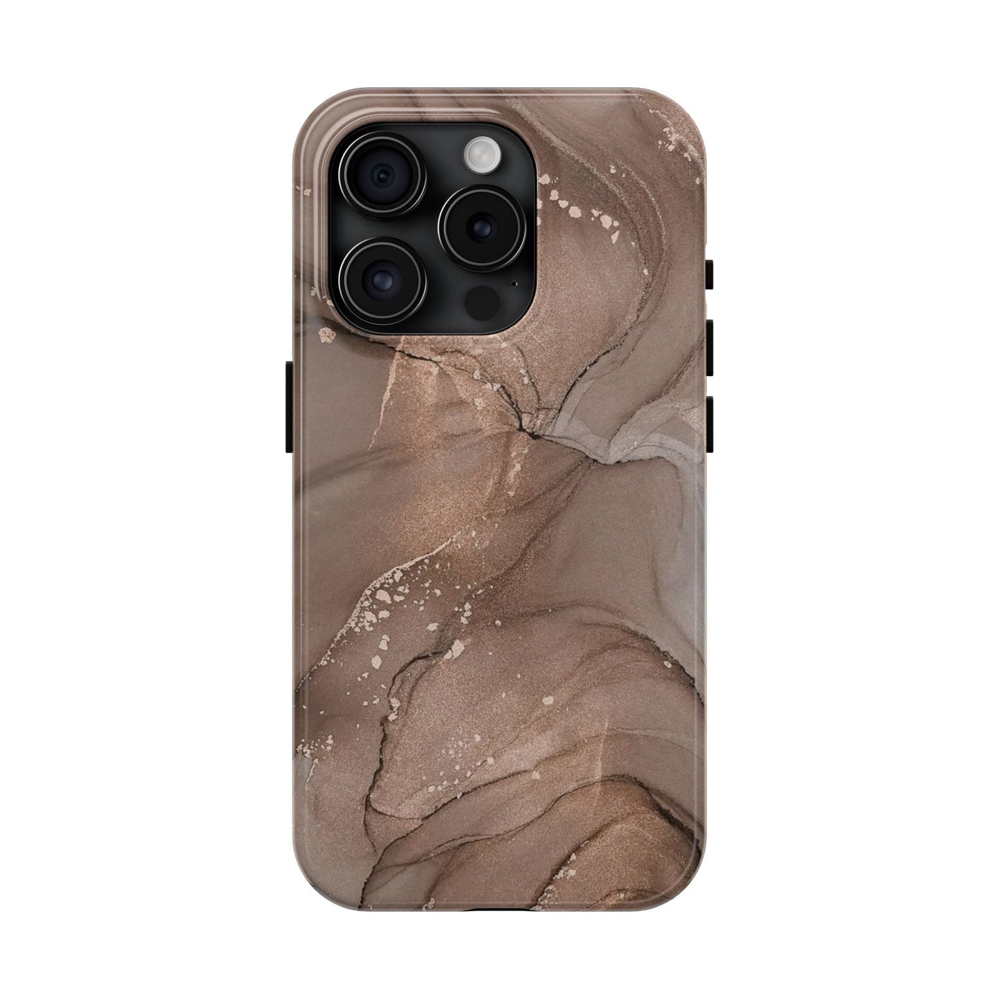 Copper Chrome Marble iPhone Case