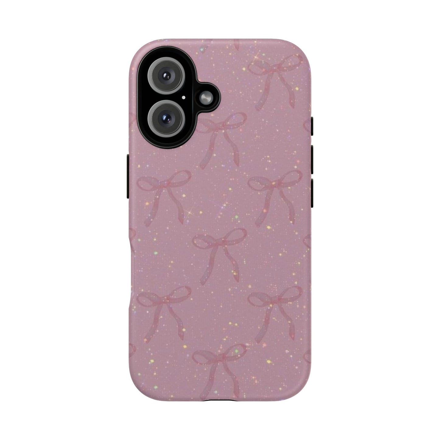 Pink Sparkly Bow Phone Case