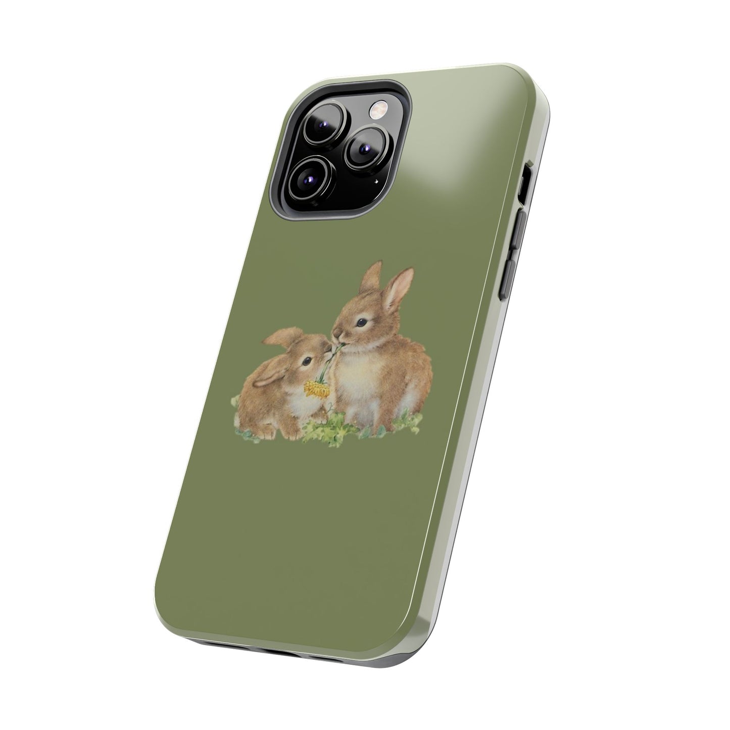 Olive Bunny iPhone Case