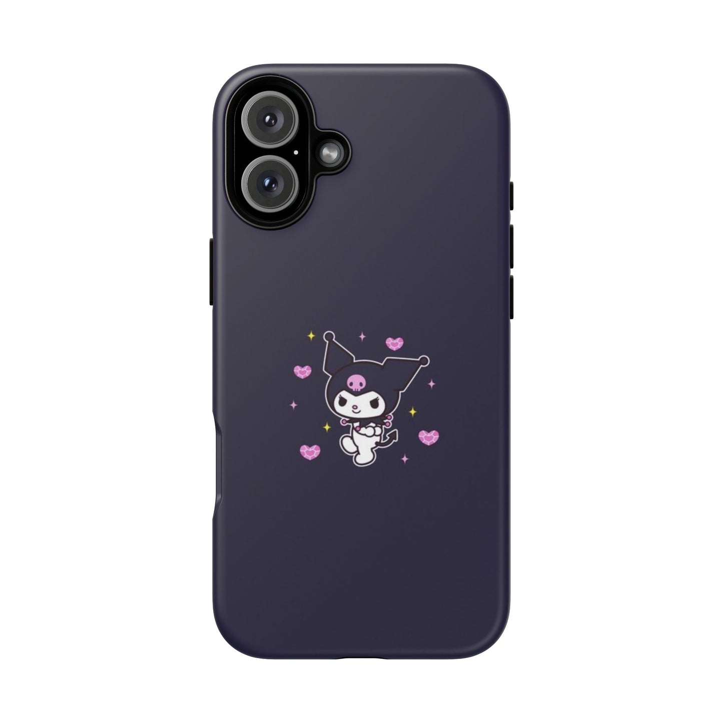 Navy Kuromi Hearts Phone Case