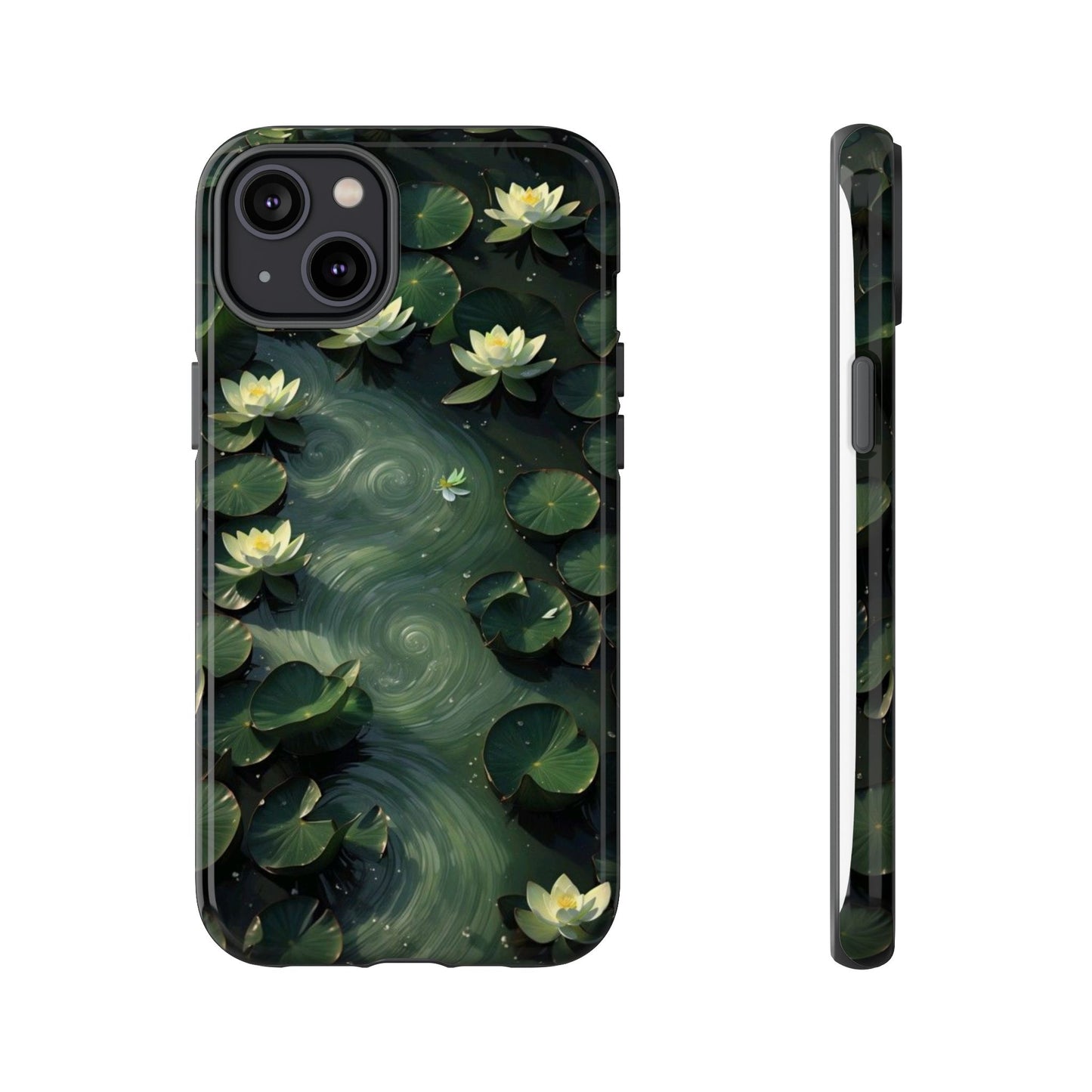 Lilypad Swirls iPhone Case