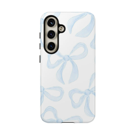 Blue Coquette Bow iPhone Case